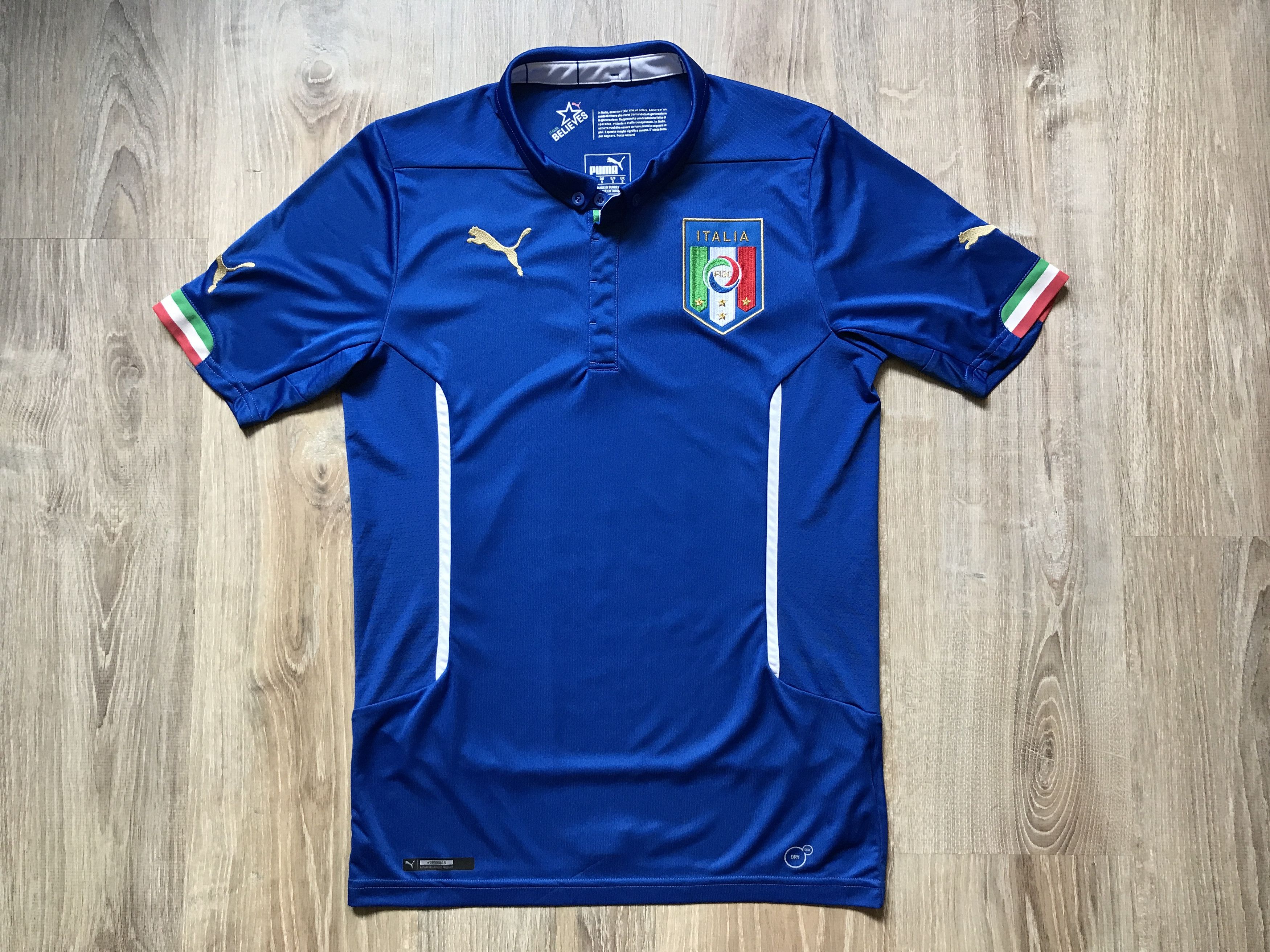 Puma × Vintage Vintage Puma Italy Home Football Shirt 2014-2015 Size US S / EU 44-46 / 1 - 1 Thumbnail