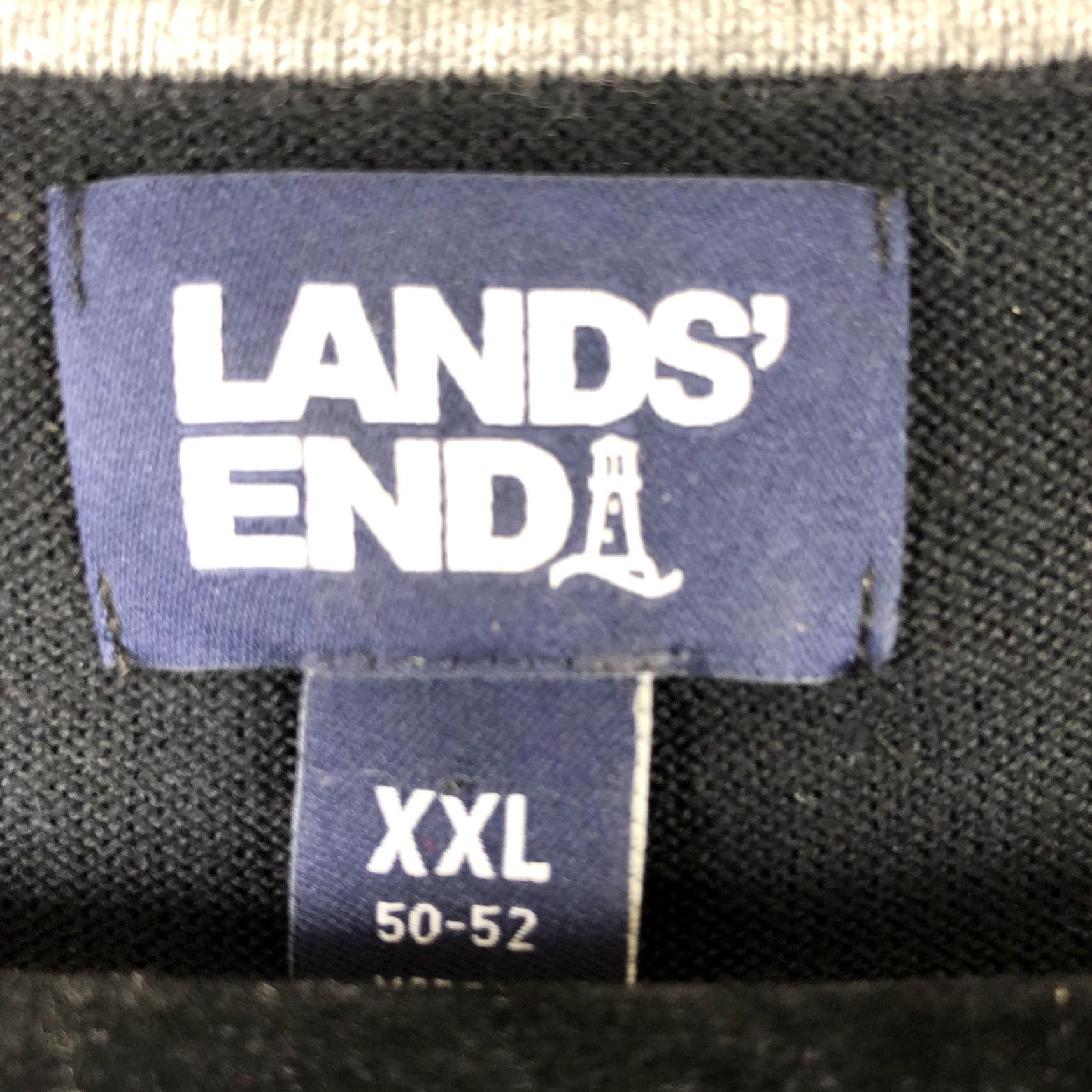 Lands' End Lands' End Sweater Mens 2XL Black V-Neck Cotton Modal Knit Long Sleeve All Seasons Solid Size US XXL / EU 58 / 5 - 5 Thumbnail
