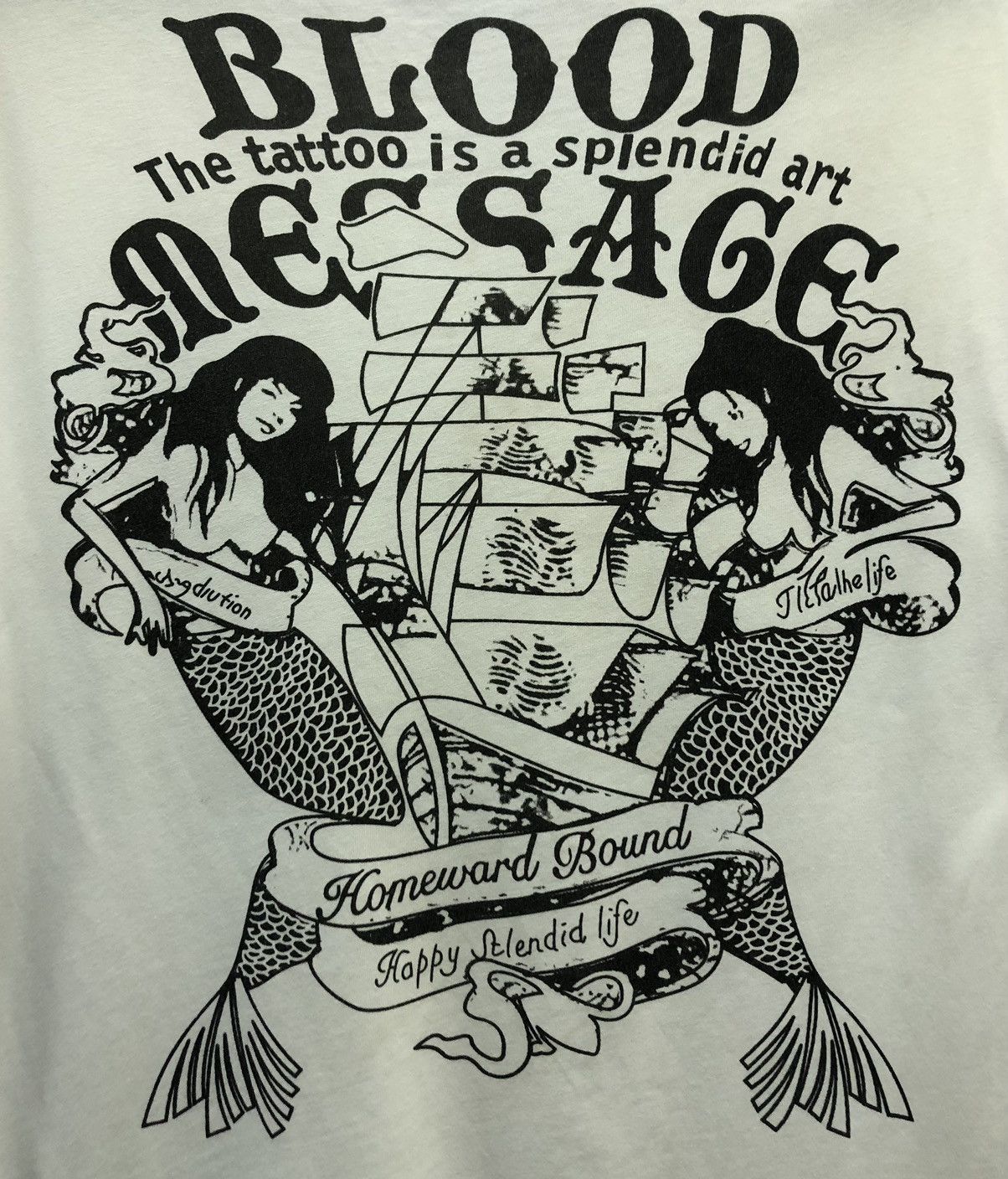 Vintage Vintage Blood Message The Tattoo Is A Splendid Art T-Shirt Size US XL / EU 56 / 4 - 3 Thumbnail