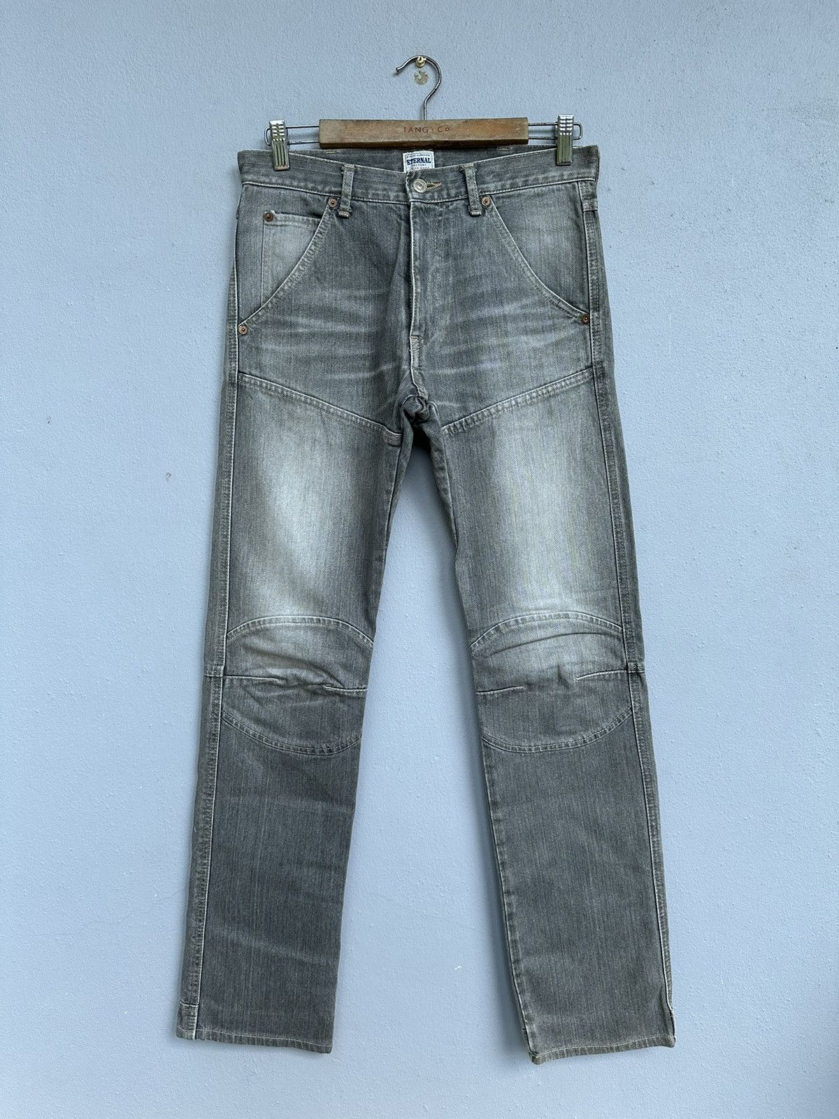 image of Distressed Denim x Eternal Eternal Bitchu Kurashiki Biker Denim Jeans (Size 30)