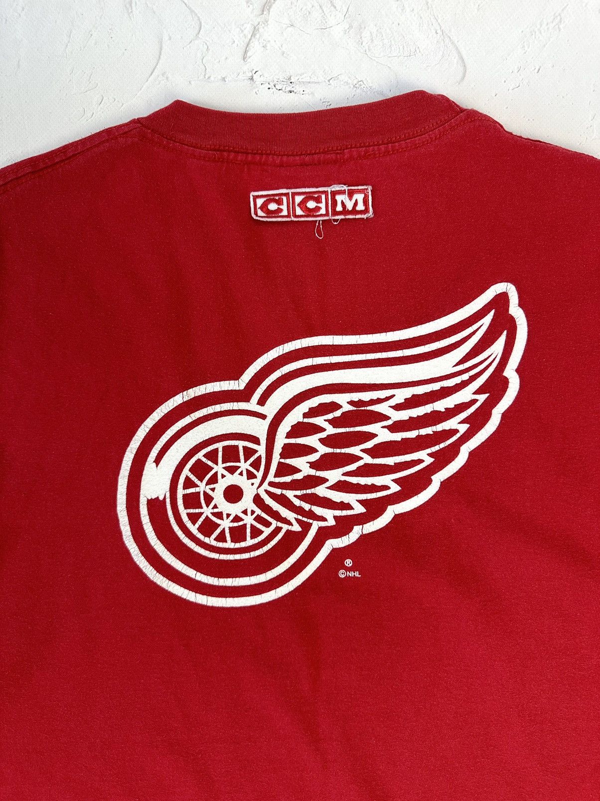 NHL × Vintage Vintage Detroit Hockey Club Red T-shirt Size US XL / EU 56 / 4 - 10 Thumbnail
