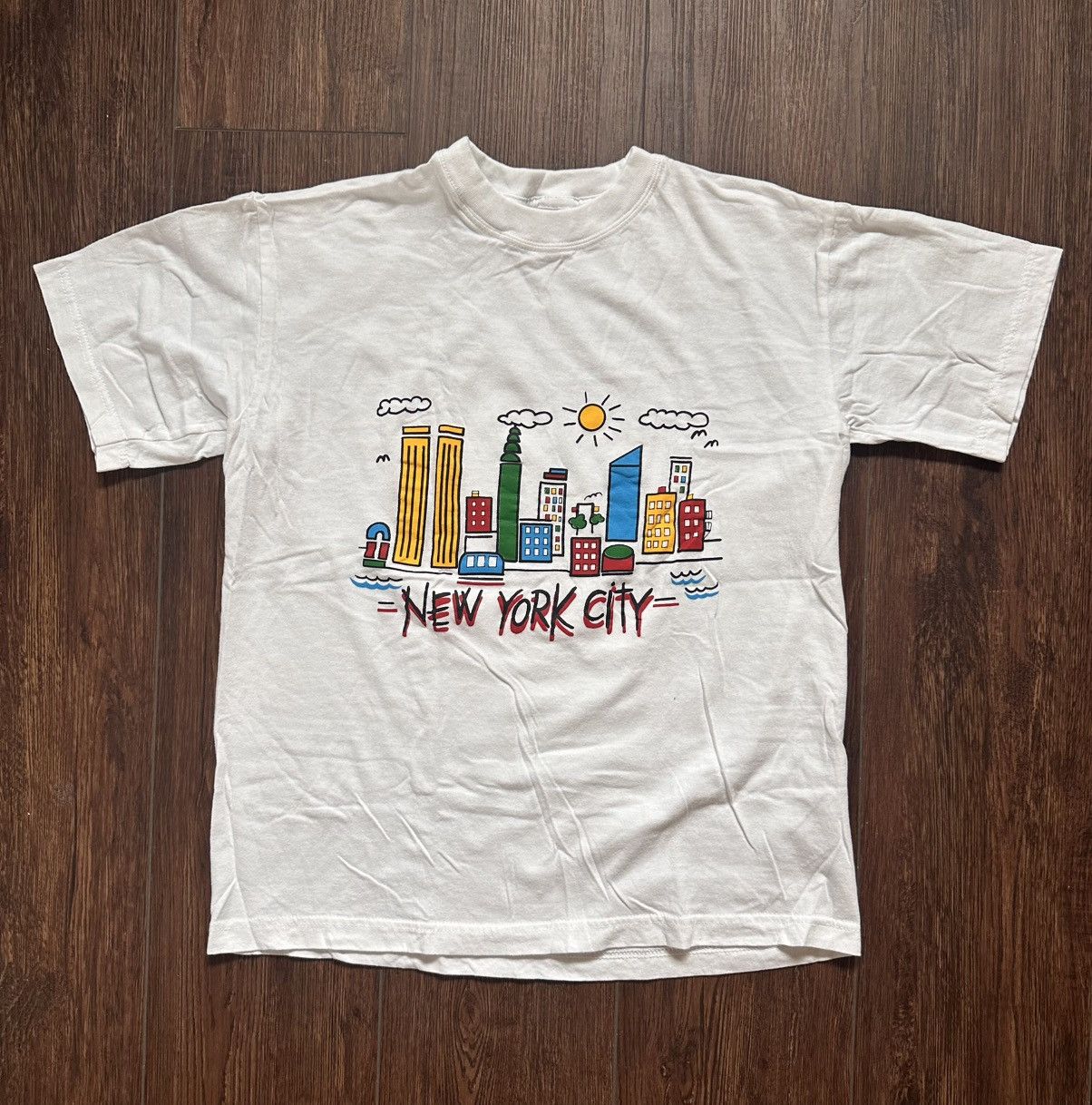 Vintage 90s New York City Shirt Size US M / EU 48-50 / 2 - 1 Thumbnail