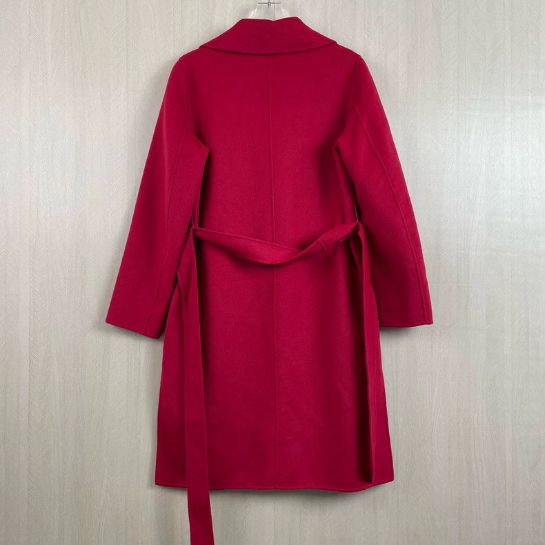 Max Mara Max Mara Red Strap Wool Coat Size S / US 4 / IT 40 - 3 Thumbnail