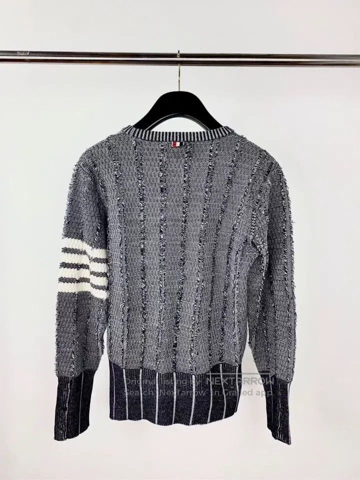 Thom Browne Thom Browne Round Neck Long Sleeve Knit Top Size US XS / EU 42 / 0 - 2 Thumbnail