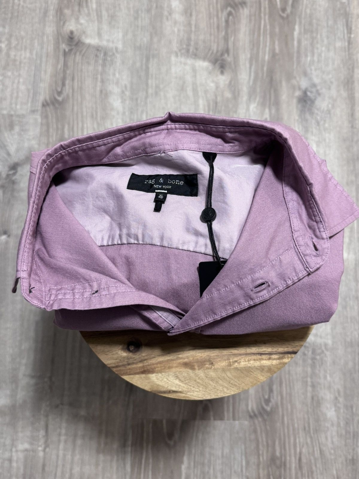 Rag & Bone NWT Rag & Bone Fit 2 Engineered Oxford Shirt XL Berry Pink Size US XL / EU 56 / 4 - 4 Thumbnail