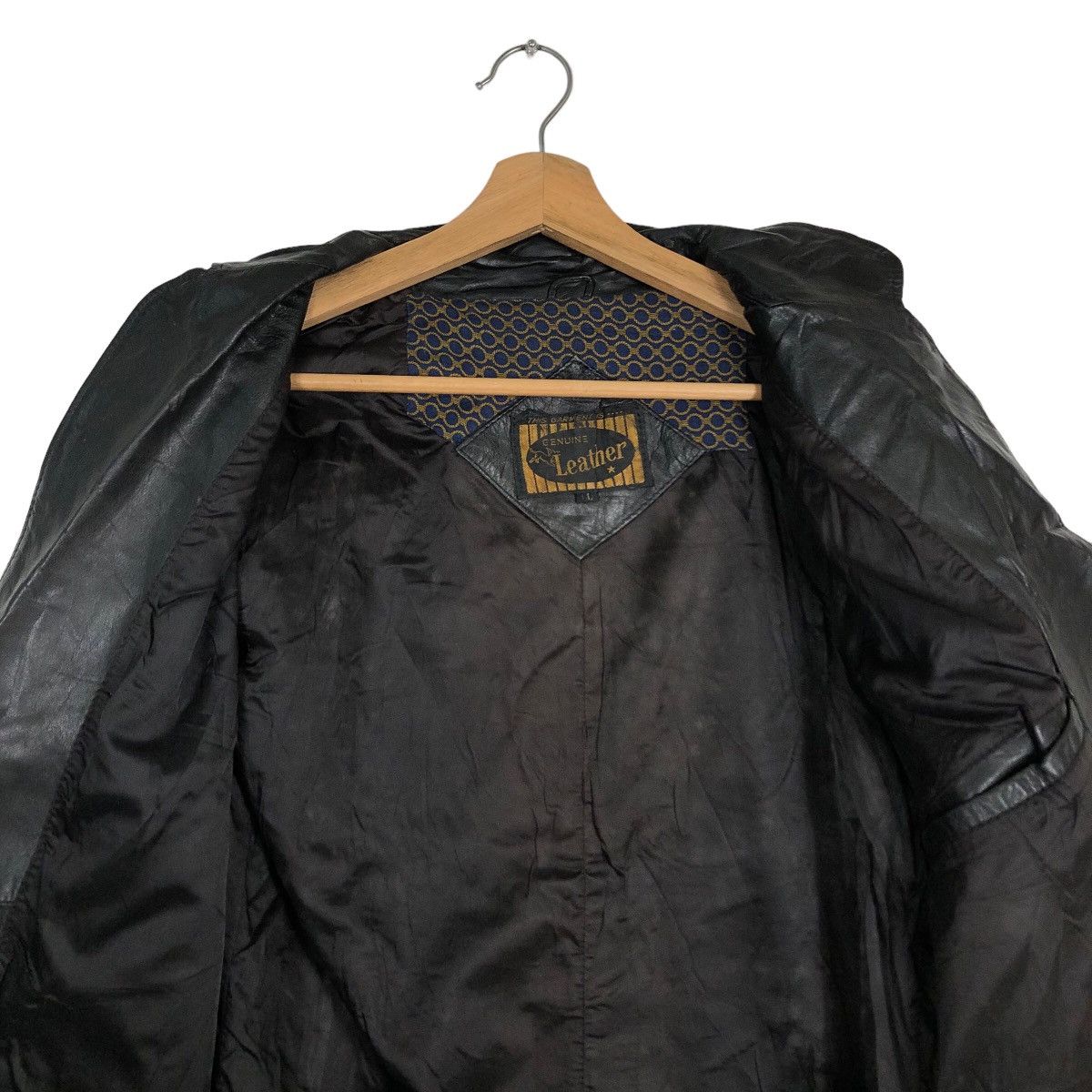 Genuine Leather 🔥90’s Garments Genuine Leather Jacket Double Breast Japan Size US L / EU 52-54 / 3 - 11 Thumbnail