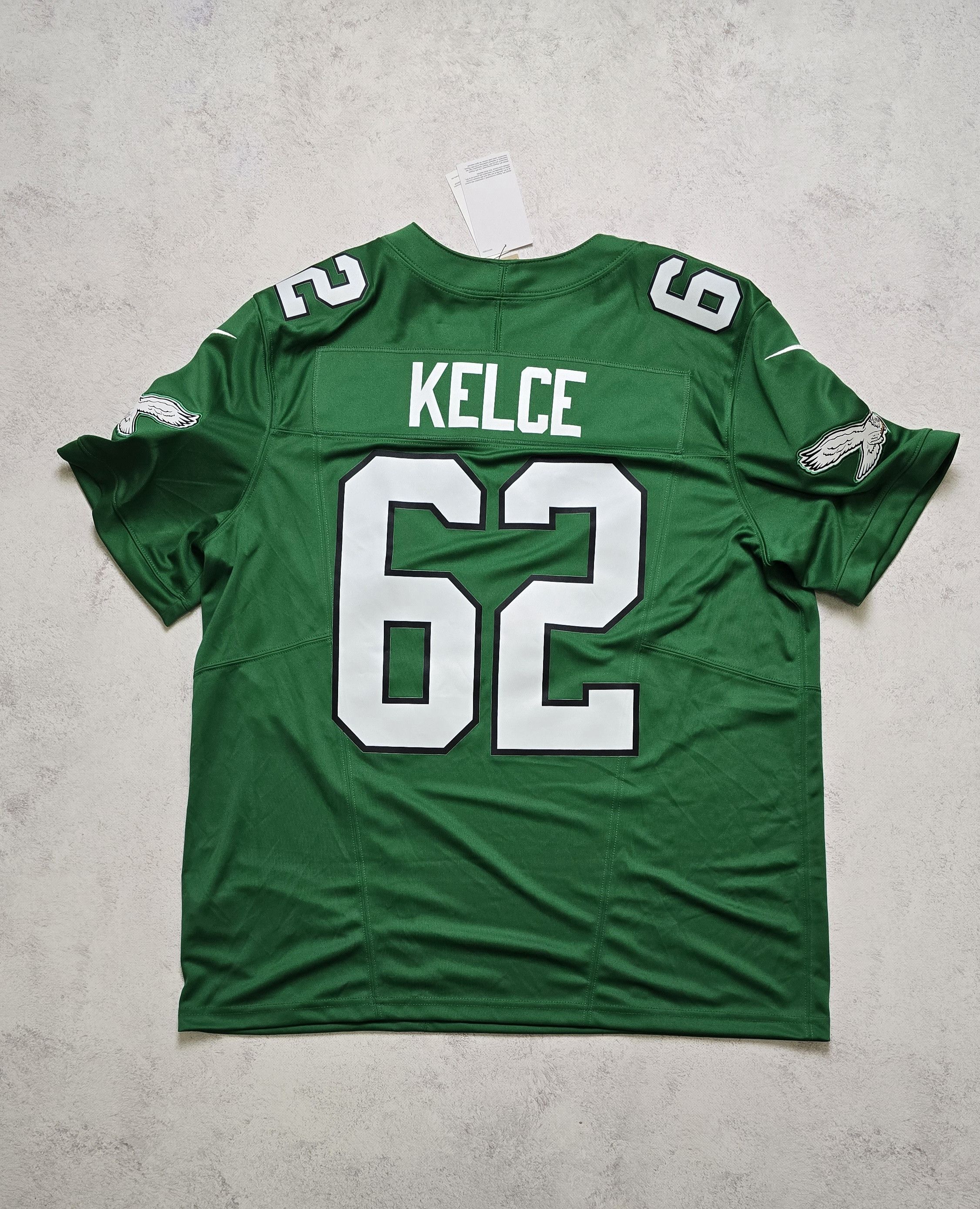 Nike Jason Kelce Philadelphia Eagles FUSE Limited Jersey Kelly Size US XL / EU 56 / 4 - 3 Thumbnail