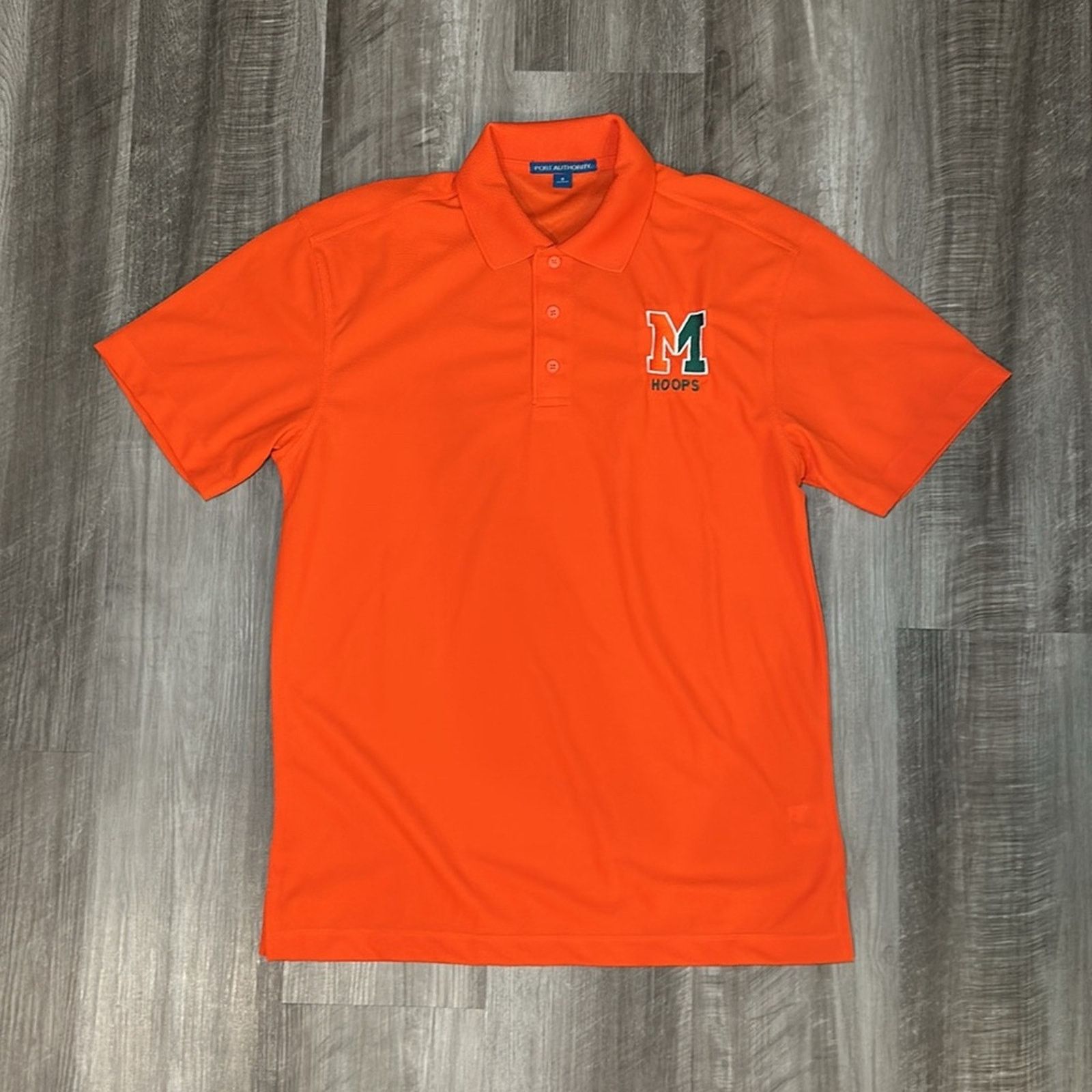 Port Authority Miami Hurricanes Hoops Port Authority Polo - Small Size US S / EU 44-46 / 1 - 2 Thumbnail