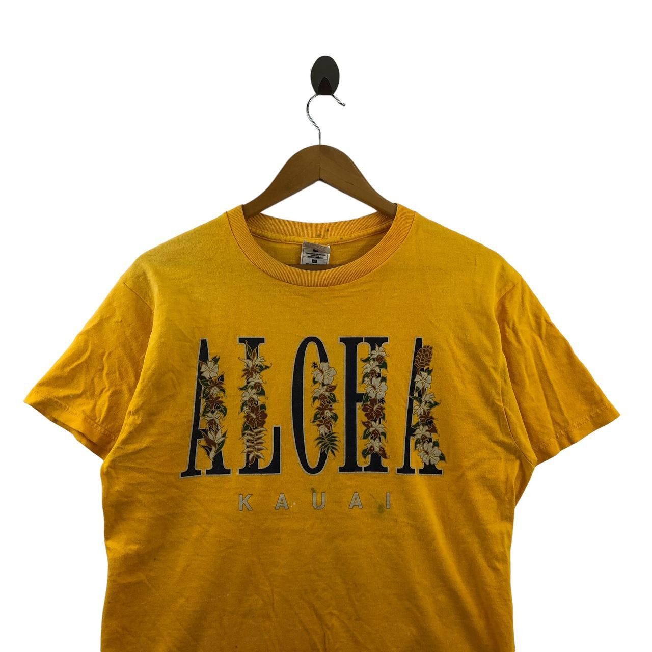 Fruit Of The Loom Vintage ALOHA KAUAI Maiki Aiu Lake Song Hawaii Tee Shirt Size M / US 6-8 / IT 42-44 - 3 Thumbnail