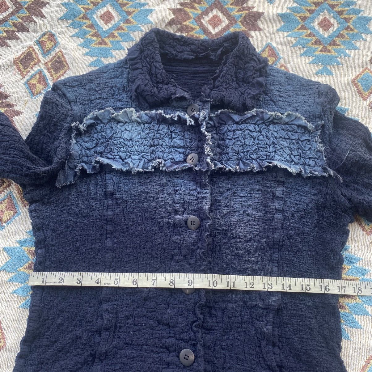 Issey Miyake ‼️LAST DROP‼️Issey Miyake ME Wrinkle Cauliflower Indigo Jacket Size S / US 4 / IT 40 - 18 Thumbnail