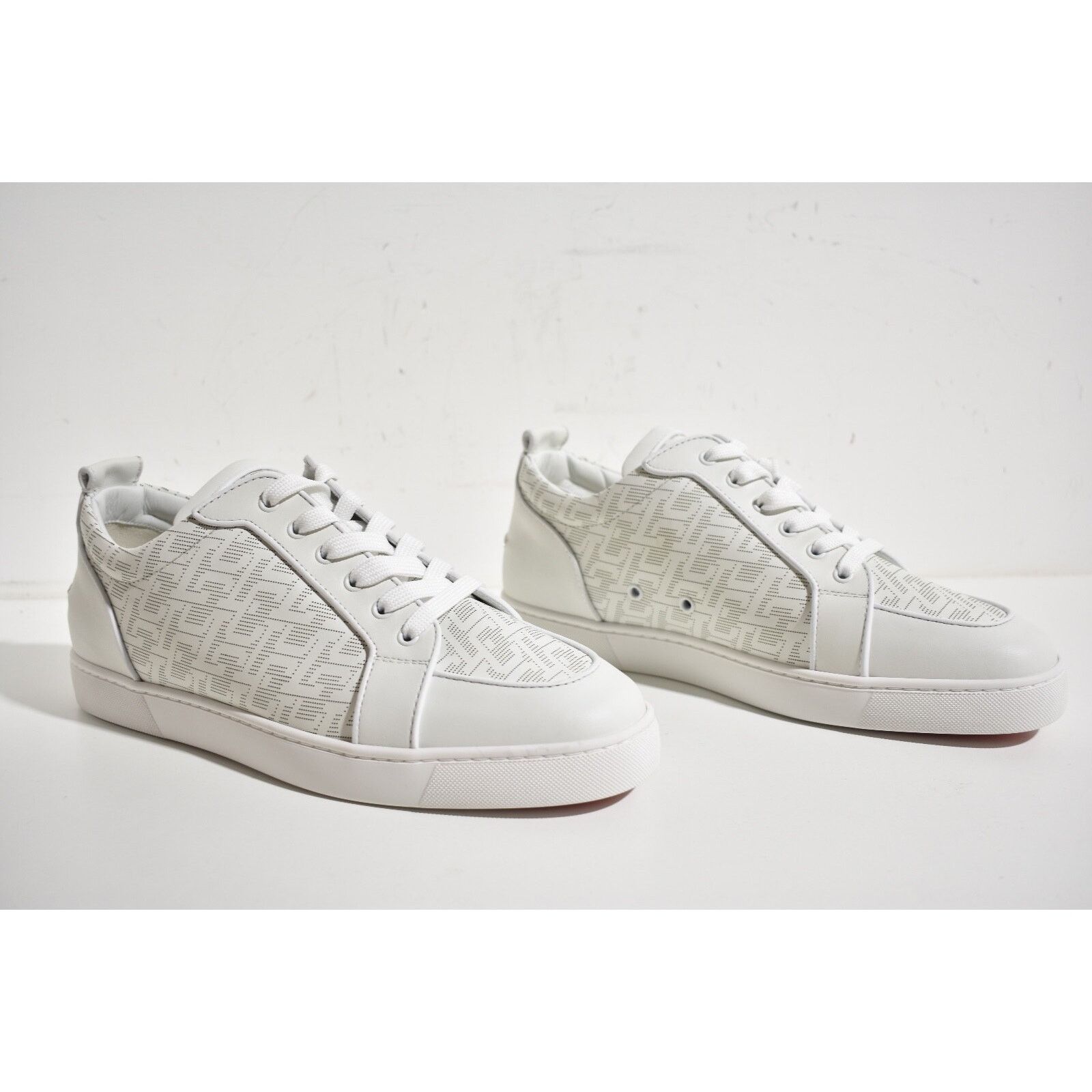 Christian Louboutin Christian Louboutin Mens Rantulow Orlato Flat White Techno Size US 13 / EU 46 - 4 Thumbnail
