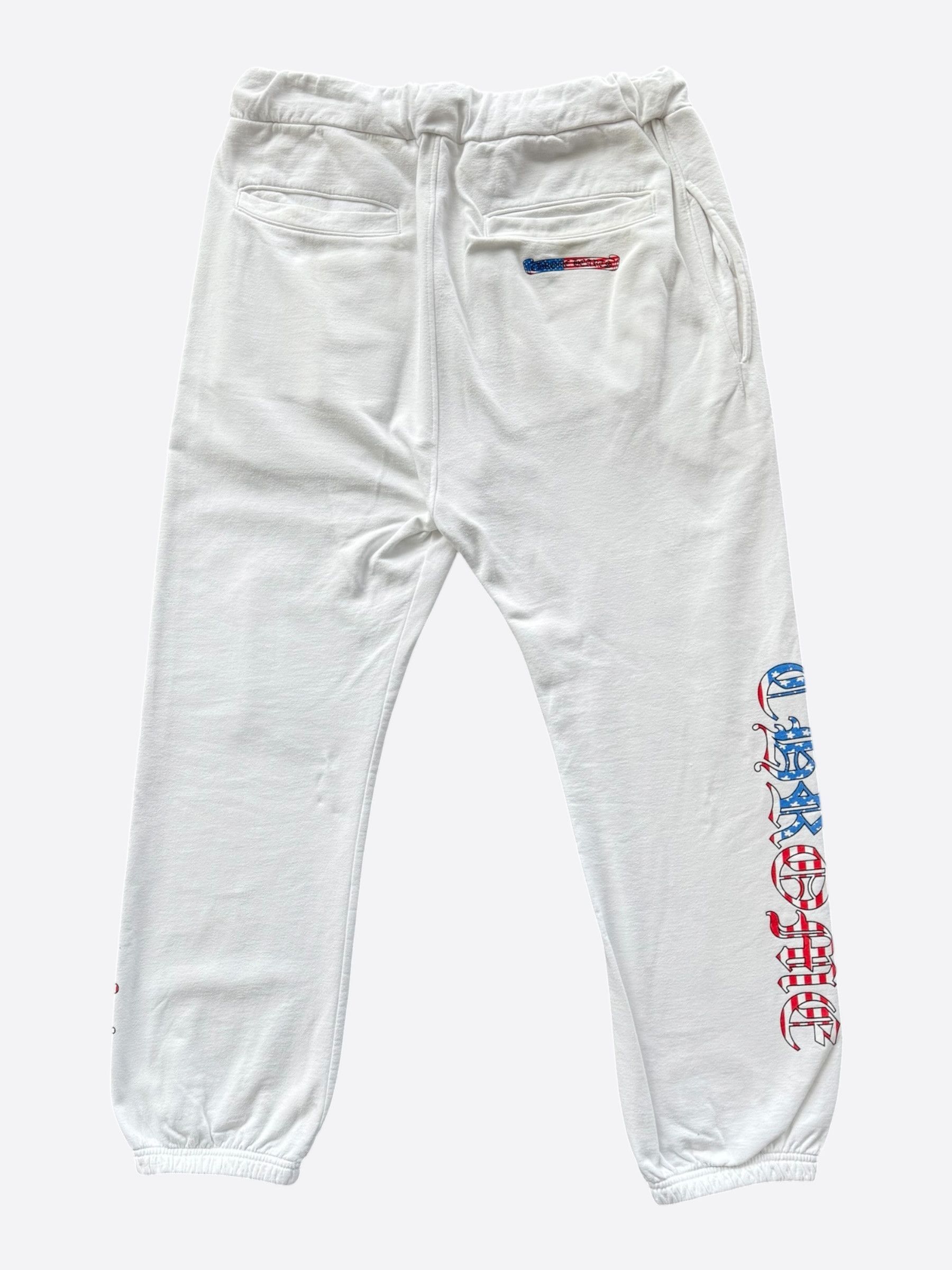 Chrome Hearts Chrome Hearts Matty Boy White USA Sweatpants Size US 30 / EU 46 - 2 Thumbnail
