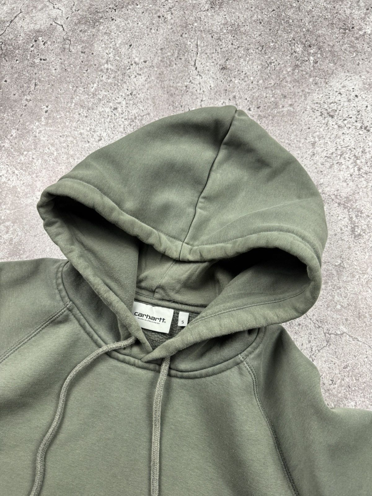 Carhartt × Japanese Brand × Vintage Crazy Vintage Carhartt Hoodie Faded Baggy Grunge Skater Size US S / EU 44-46 / 1 - 5 Thumbnail