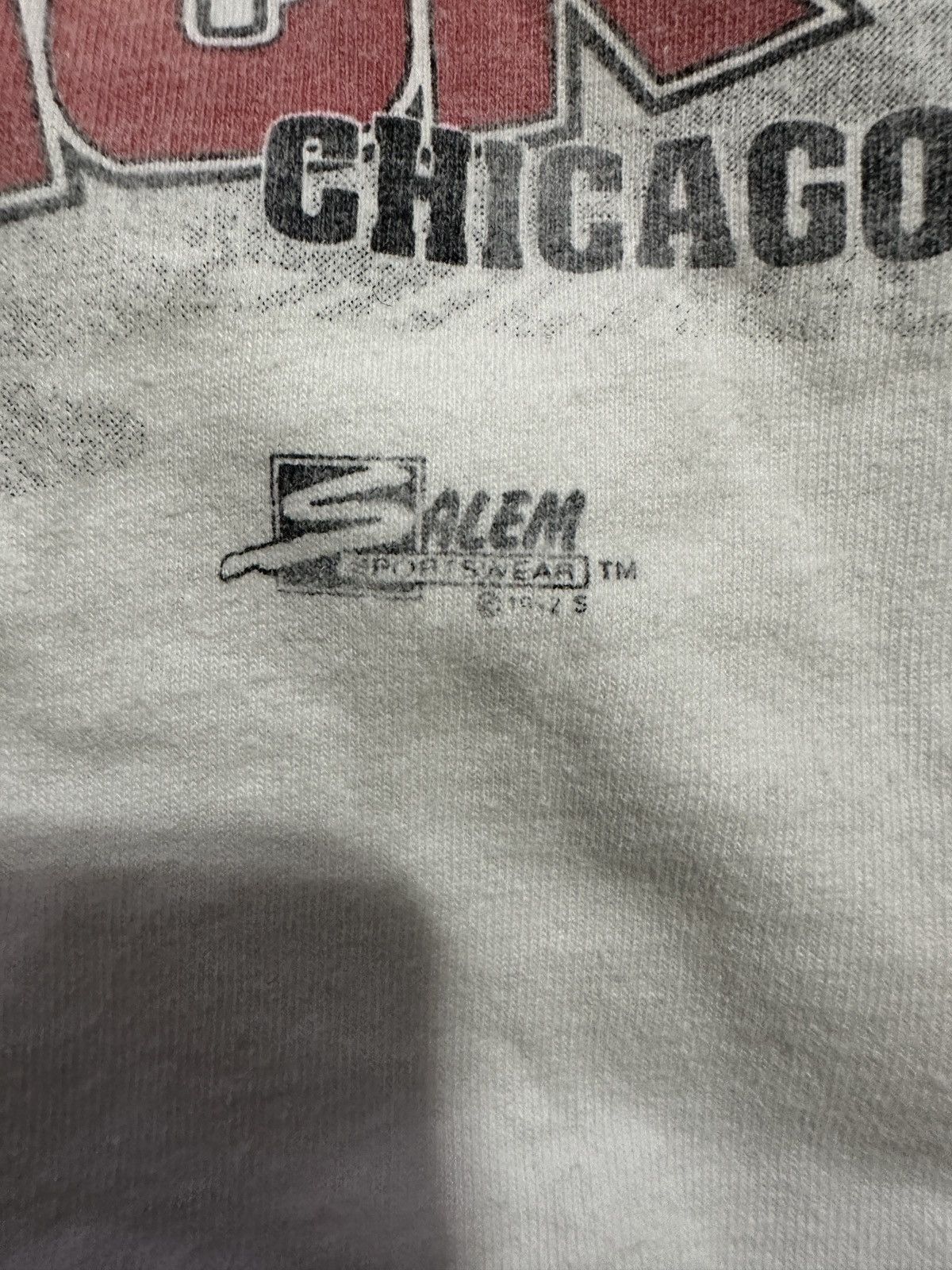 Salem Sportswear Vintage Chicago Bulls 91-92 World Champs T-Shirt Sz L Size US L / EU 52-54 / 3 - 5 Thumbnail