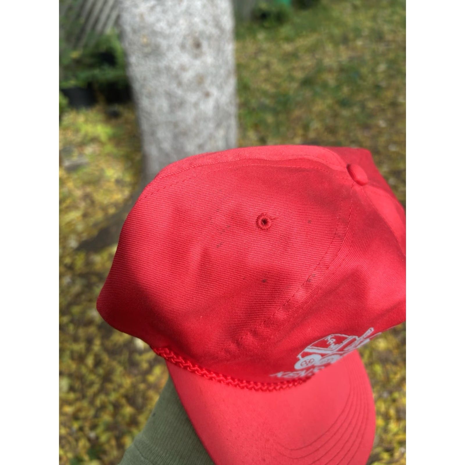 Vintage VINTAGE Unbranded SnapBack Hat Cap Men Adjustable Red Ken’s Redi Mix Concrete Truck Construction NOS Cap Hat Men Adjustable Red Size ONE SIZE - 3 Thumbnail