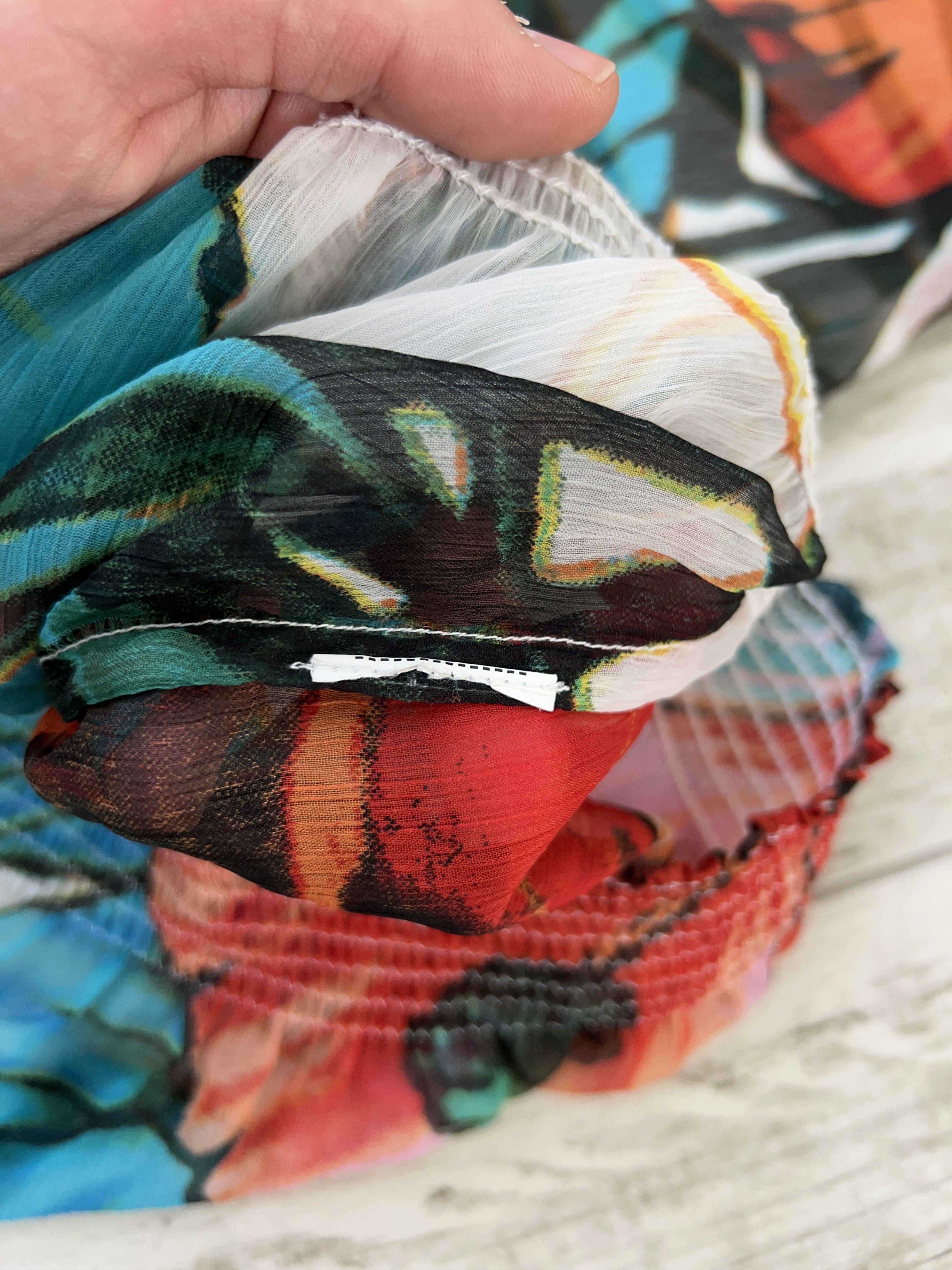 Designer × Desigual DESIGUAL Oversize Puffed Sleeves Lightweight Top Size L / US 10 / IT 46 - 7 Thumbnail