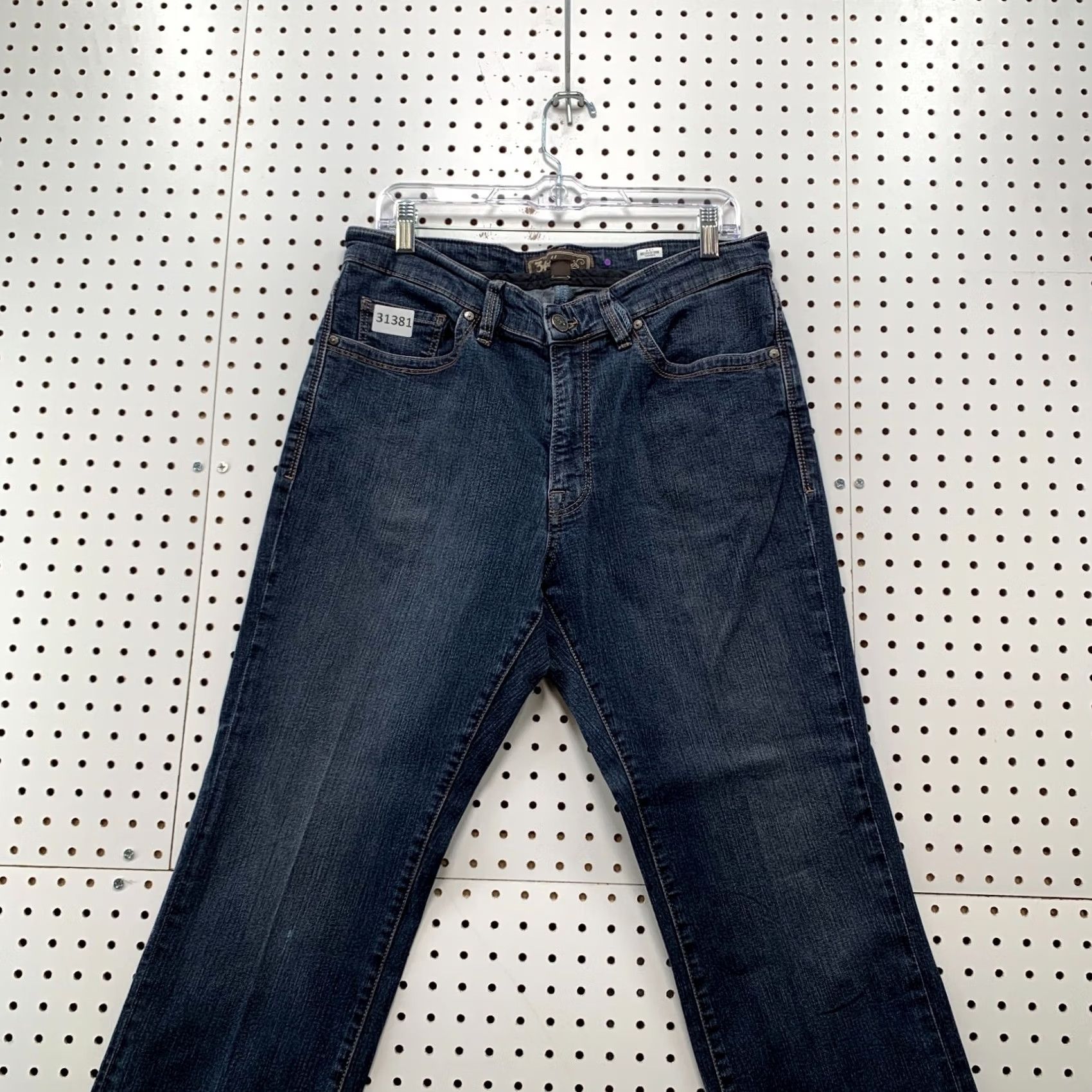 Vintage 34 Heritage Jeans Mens 33 Blue Denim Size FIts 33X26 Straight Leg Casual Size US 33 - 2 Thumbnail