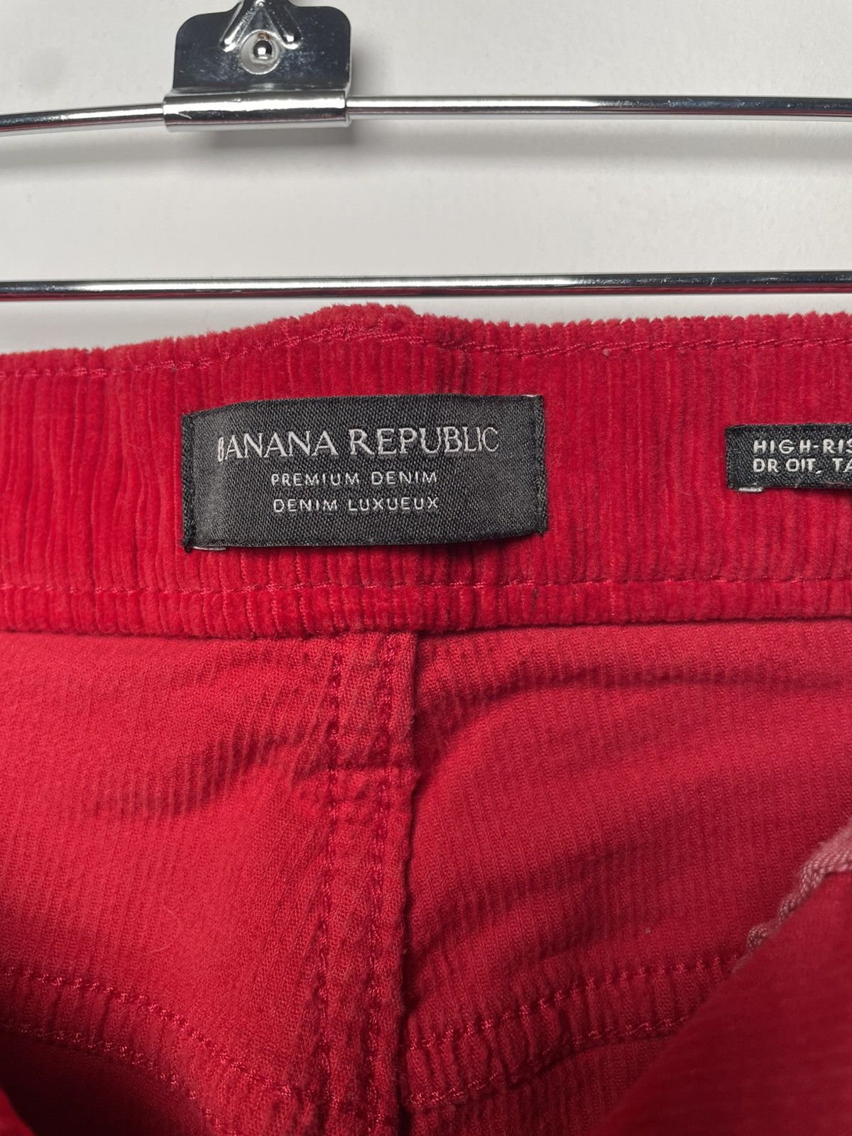Banana Republic Banana Republic Red Corduroy Straight 32x31 Size US 31 - 6 Thumbnail