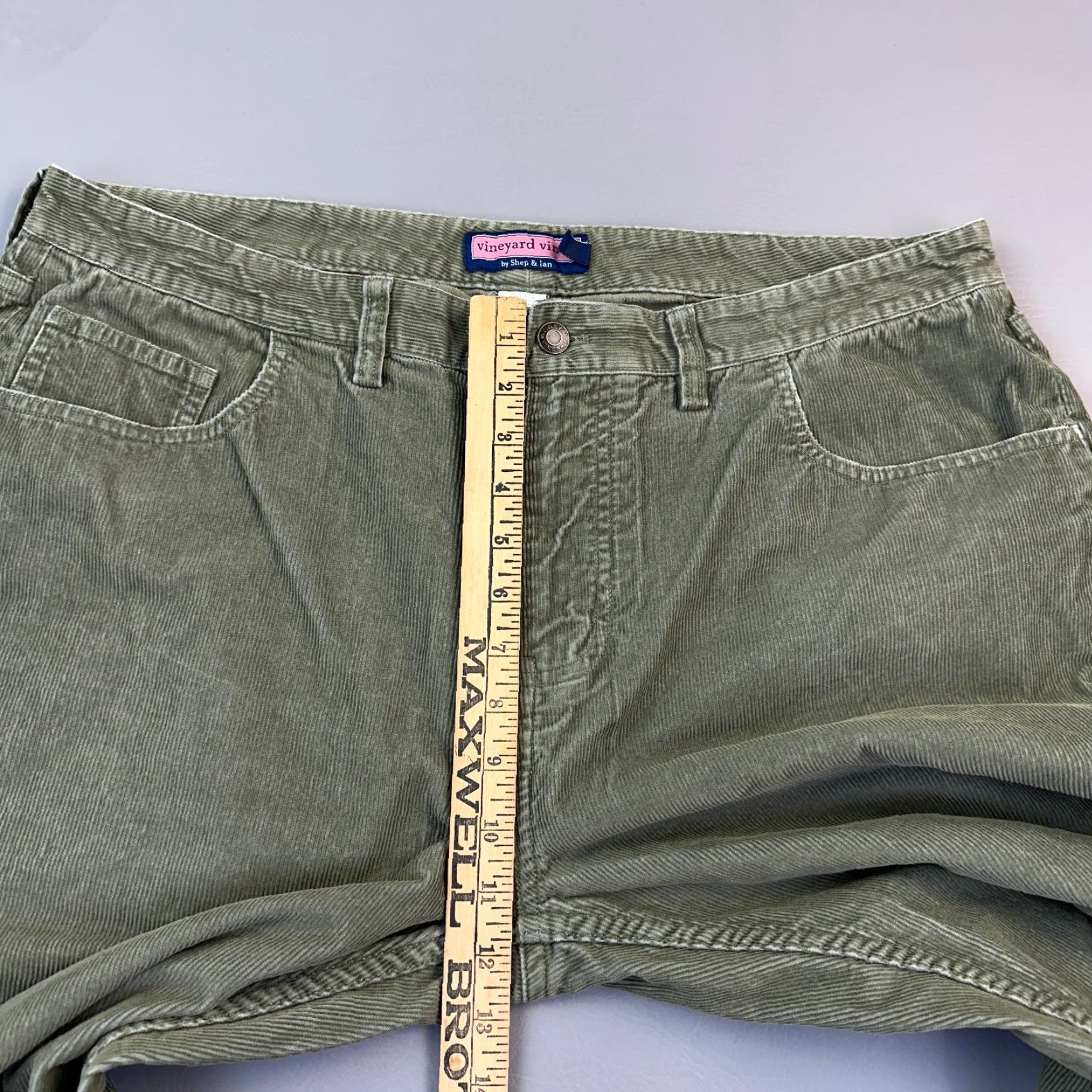 Vineyard Vines Vineyard Vines Pants Mens 38x30 Green Corduroy Flat Front 5 Pocket Preppy Casual Size US 38 / EU 54 - 5 Thumbnail