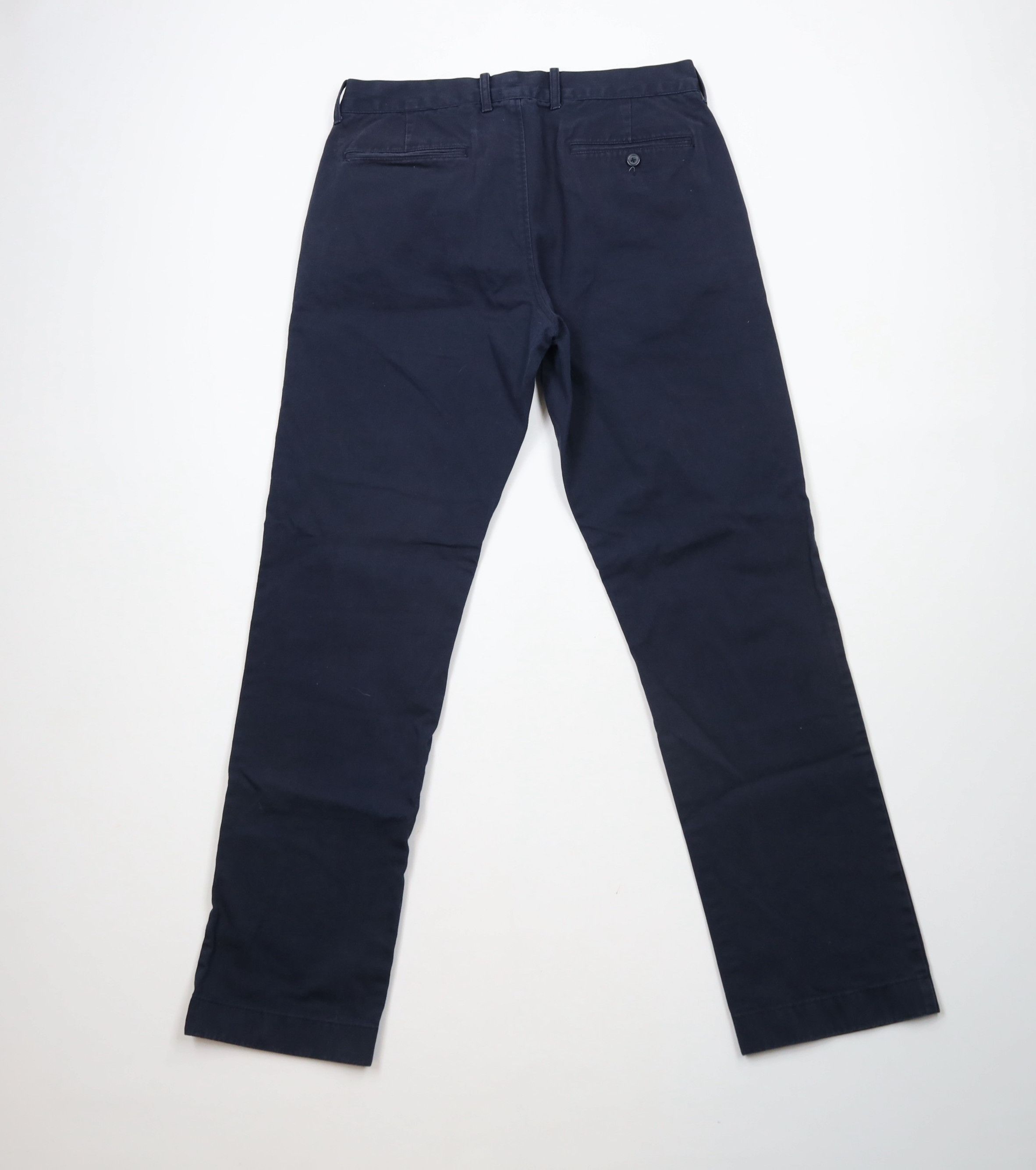 J.Crew × Vintage J Crew The Sutton Straight Leg Cotton Chino Pants Navy Blue Size US 32 / EU 48 - 7 Thumbnail