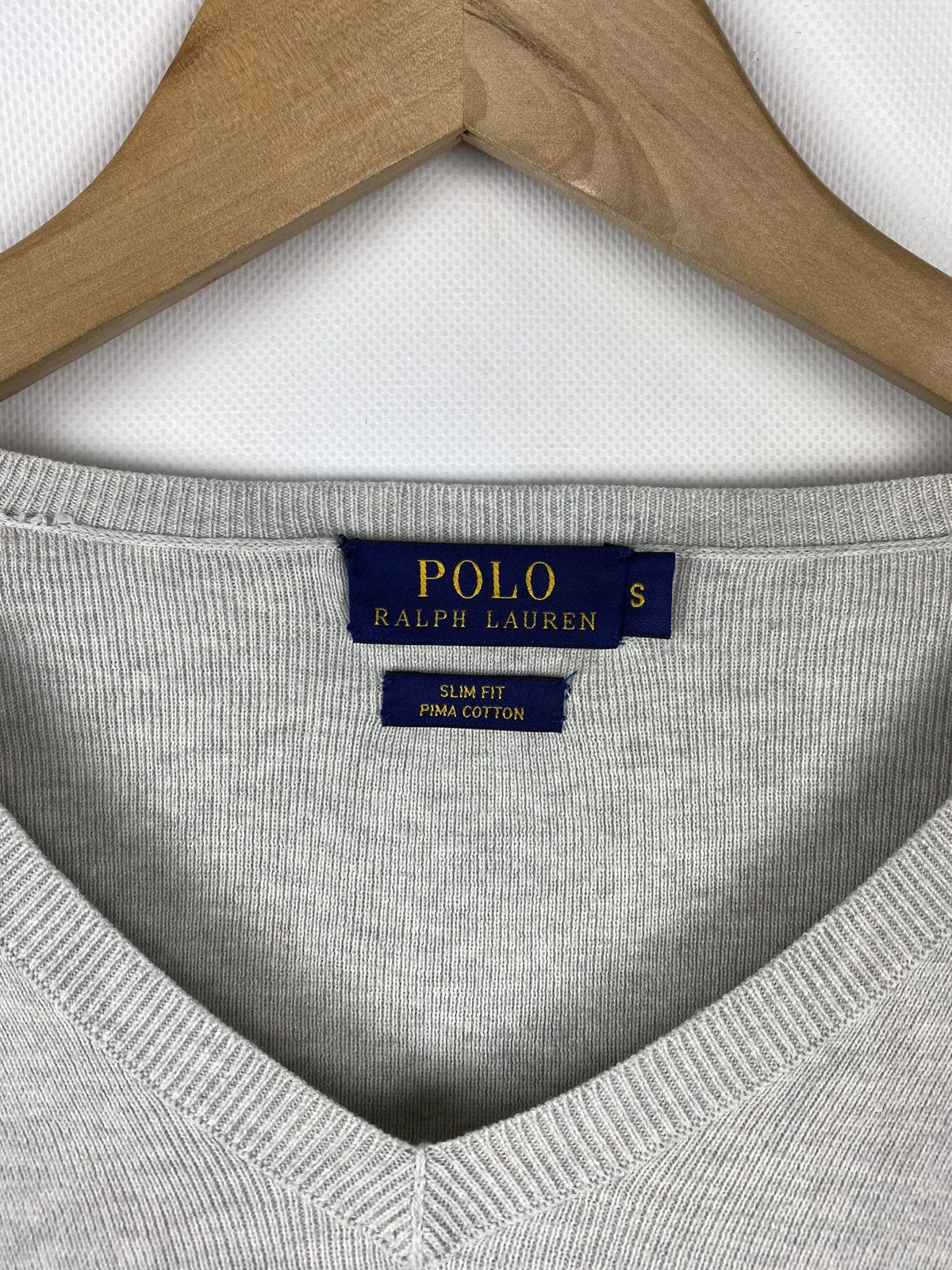 Polo Ralph Lauren Polo Ralph Lauren men’s pima cotton v-neck sweater pullover Size US S / EU 44-46 / 1 - 9 Thumbnail