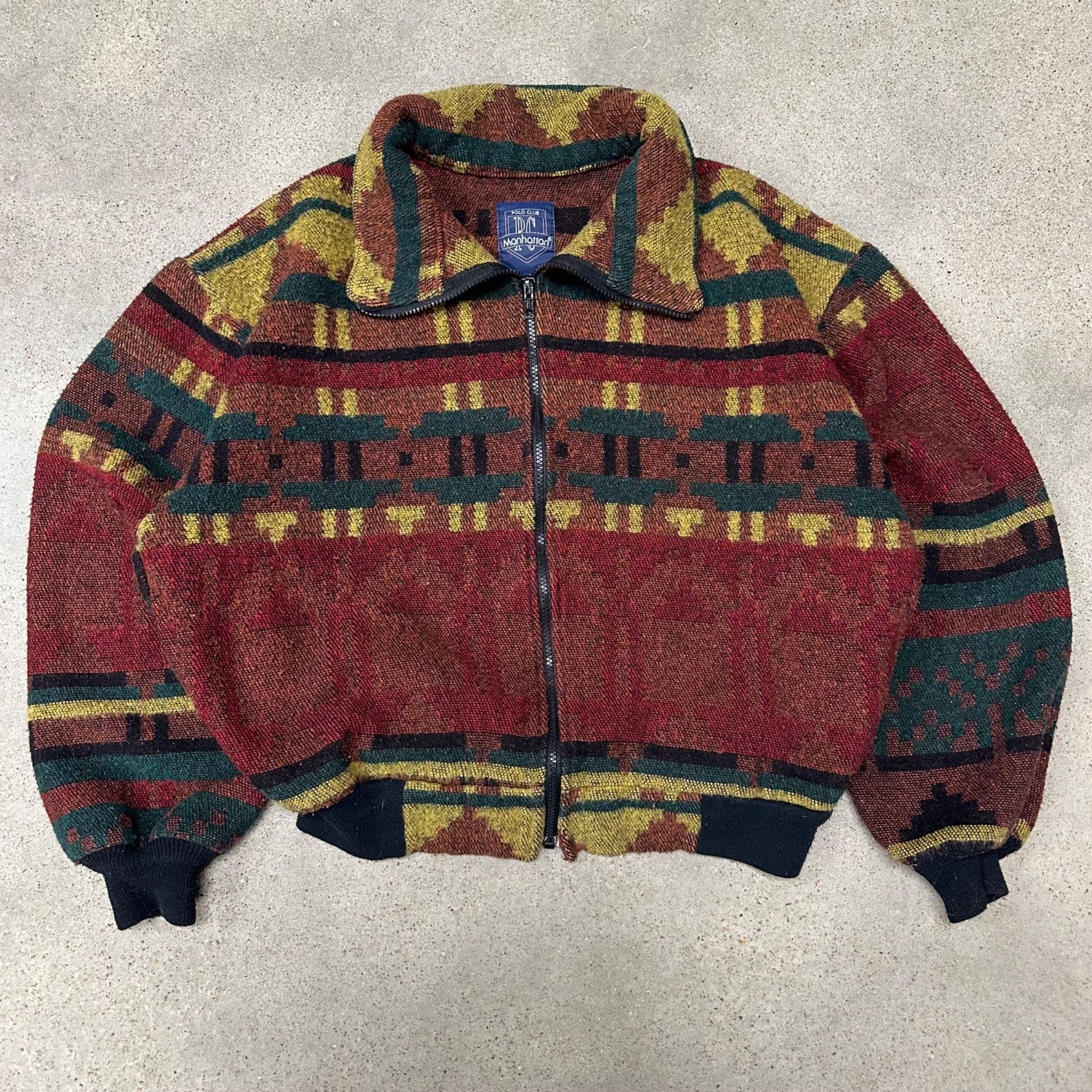 Vintage Vintage Unique Patterned Zip Up Woven Jacket Size US XL / EU 56 / 4 - 1 Thumbnail
