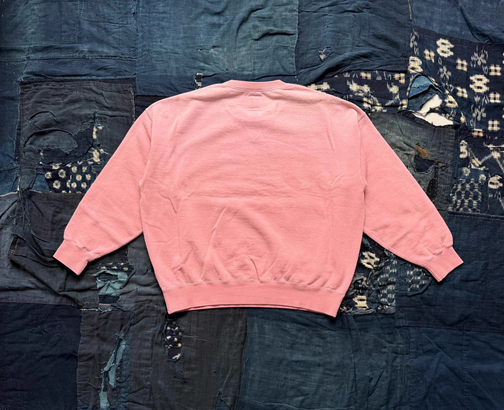 VISVIM 26SS AMPLUS L/S SWEAT DISTRESSED PINK