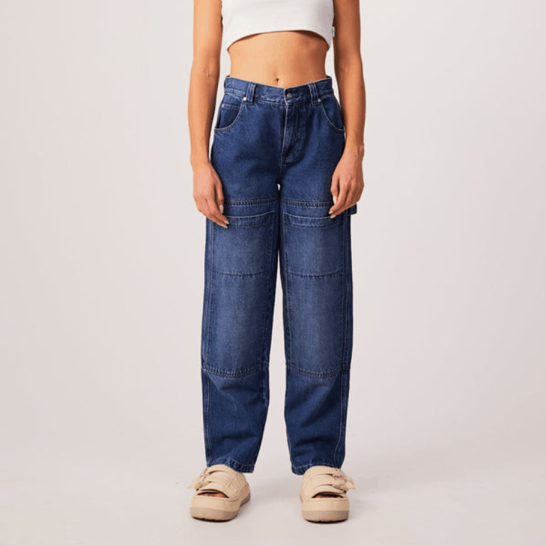 Afends BNWT Afends - Moss - Hemp Denim Double Knee Carpenter Pants Size 24" / US 00 / IT 34 - 2 Thumbnail