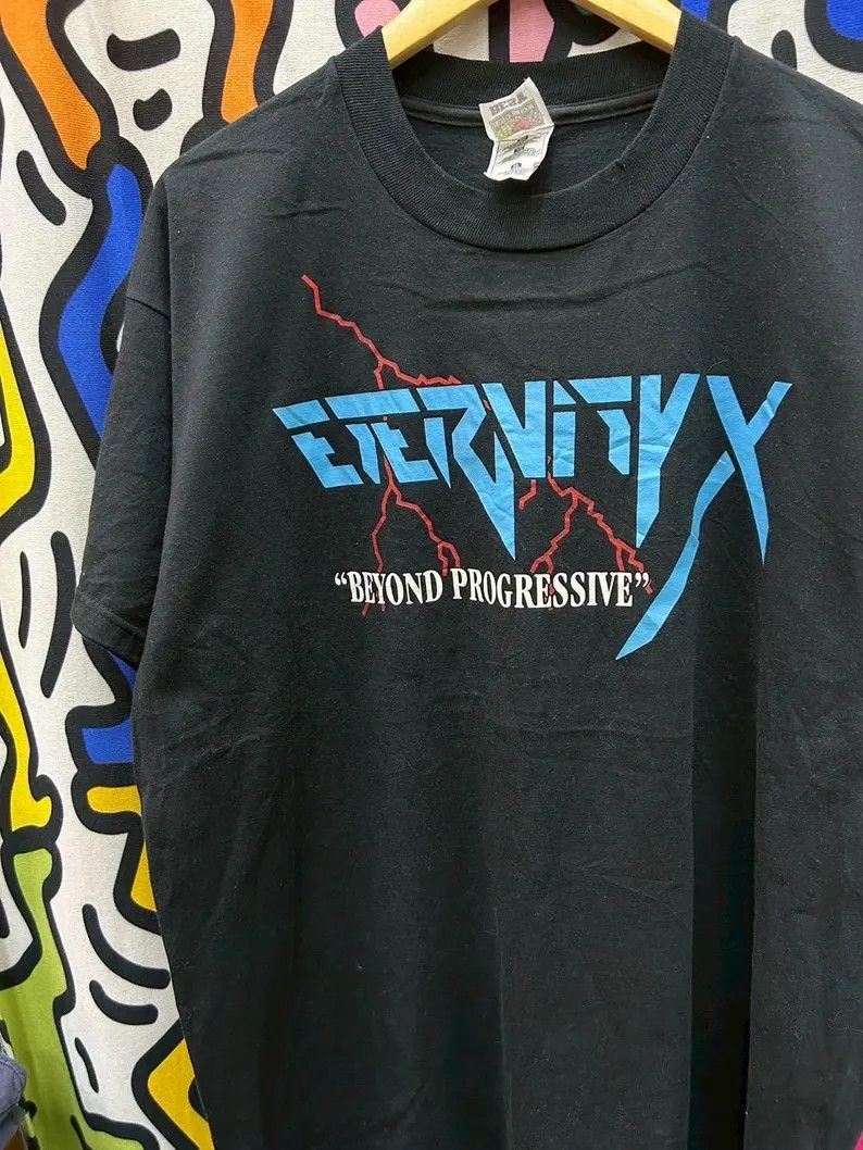 Vintage Vintage 90s Eternity X band tshirt size XL Size US XL / EU 56 / 4 - 1 Thumbnail