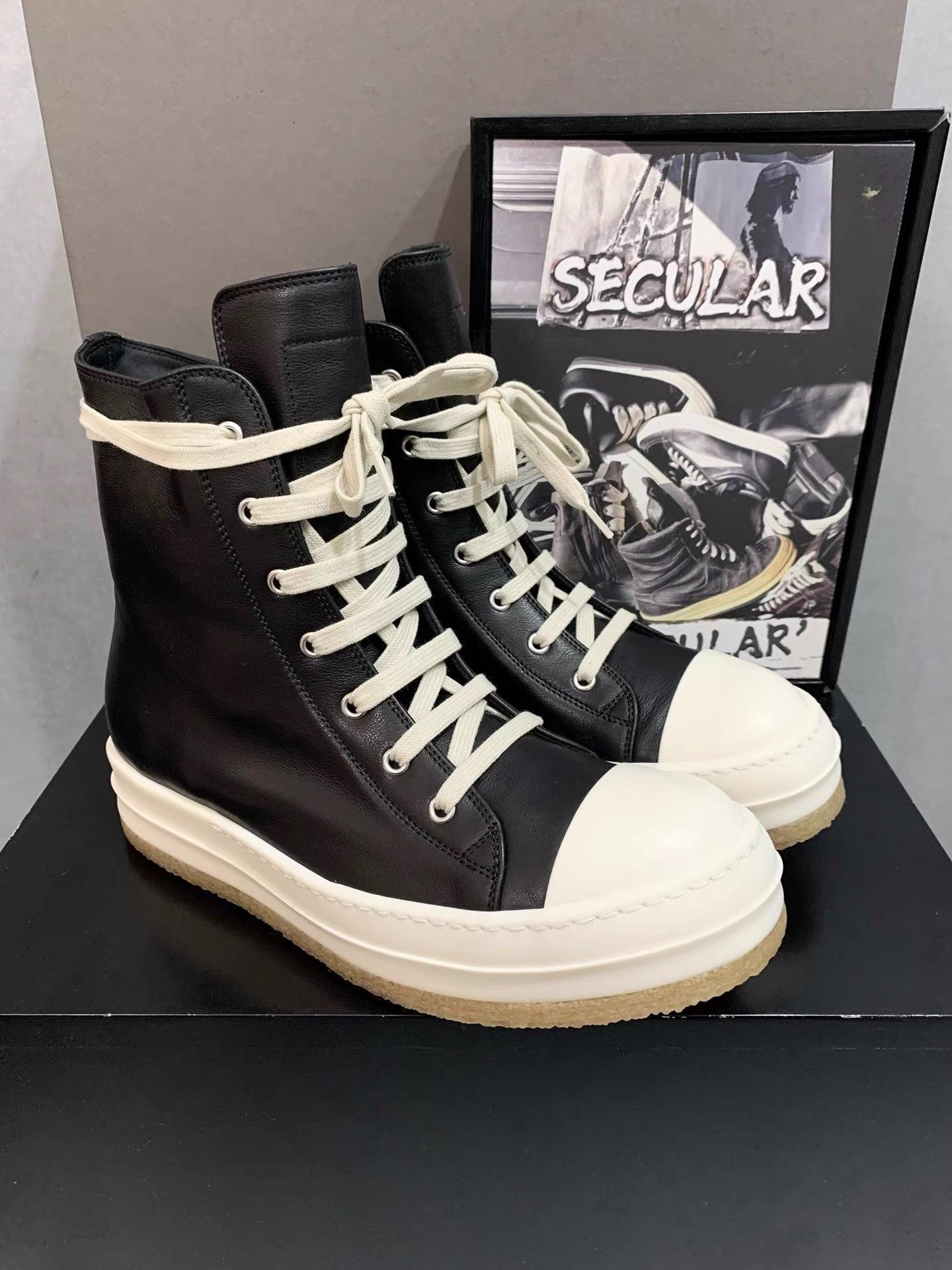 Rick Owens Rick Owens 25FW Gum Sole Thick Sole Big Converse K34 Size US 5.5 / EU 38 - 1 Thumbnail