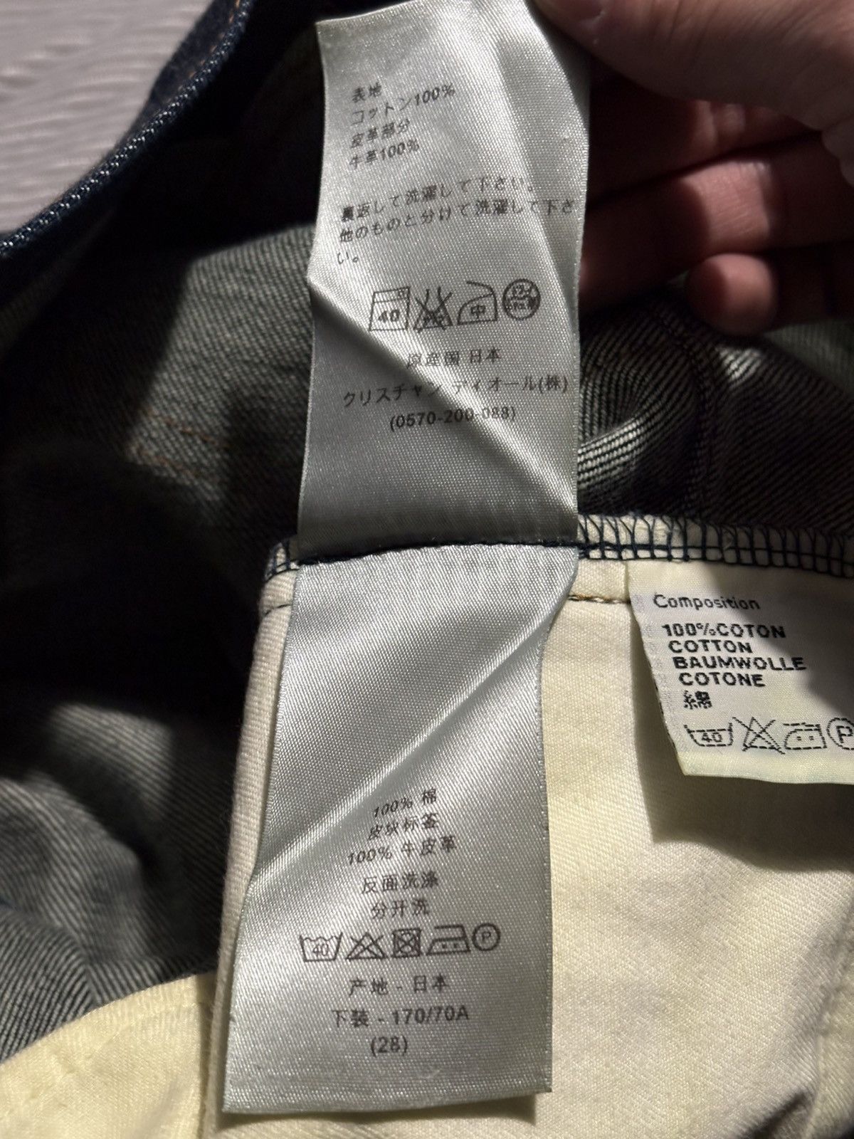 Dior 28 Dior Unaltered Stacked MIJ Sand Wash Denim Jeans hedi kva Size US 28 / EU 44 - 15 Thumbnail