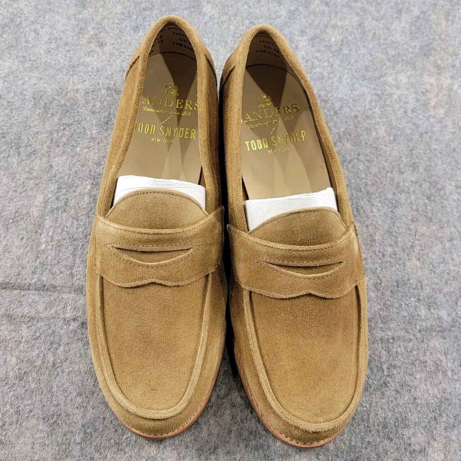 Sanders Todd Snyder x Sanders Edwin Suede Loafer size US 8.5 Tan Size US 8.5 / EU 41-42 - 10 Thumbnail