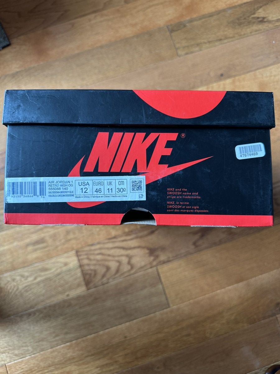 Jordan Brand × Nike Air Jordan 1 Obsidian Blue Size US 12 / EU 45 - 9 Thumbnail