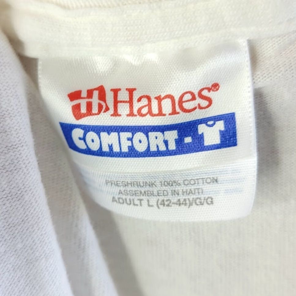 Hanes VINTAGE Hanes Not Ever T Shirt Mens Size Large White Cotton 90s Funny Y2K humor joke T-Shirt Mens Size US L / EU 52-54 / 3 - 5 Thumbnail