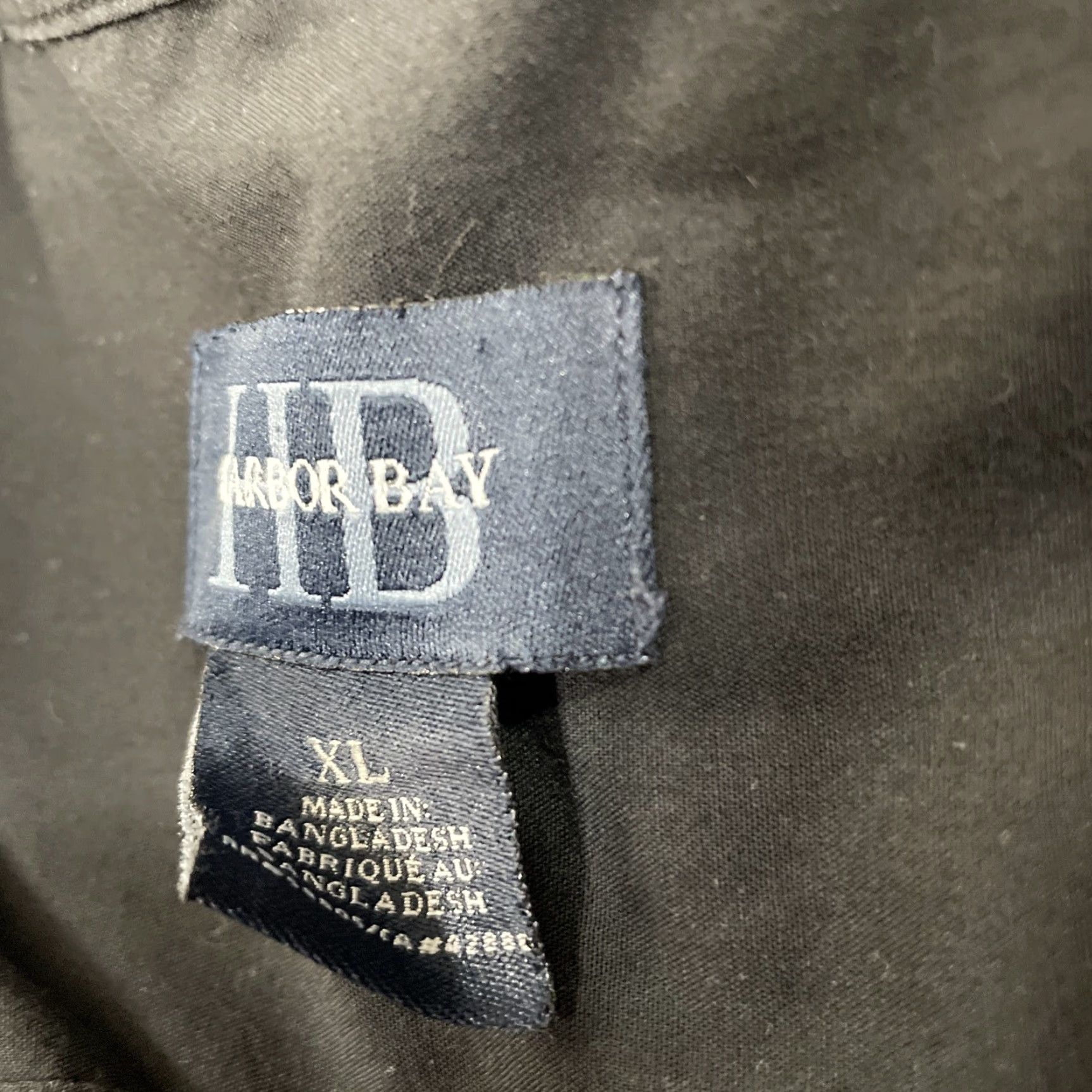 Vintage Harbor Bay Mens XL Button-Up Shirt Black Cowboy Fade Lightweight Essential XL Size US XL / EU 56 / 4 - 5 Thumbnail