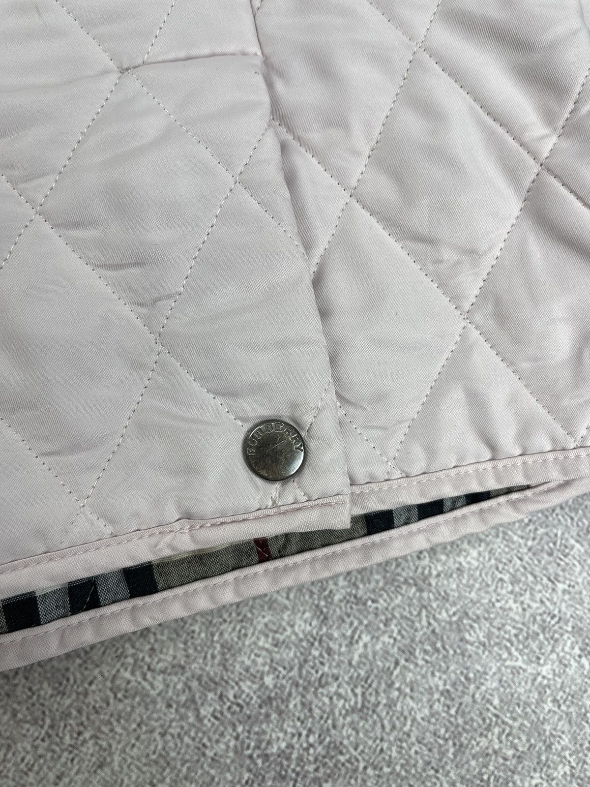 Burberry Vintage Burberry Quilted Zip Jacket Women’s Light Pink Size L / US 10 / IT 46 - 19 Thumbnail