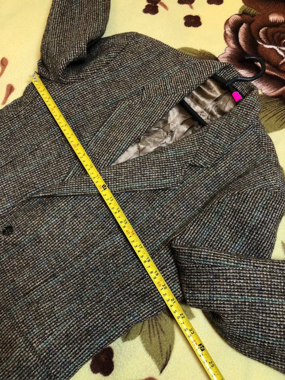 Harris Tweed Kingdum Meakers Piccadilly Harris Tweed Blazer Vintage 1960s Size US L / EU 52-54 / 3 - 7 Thumbnail