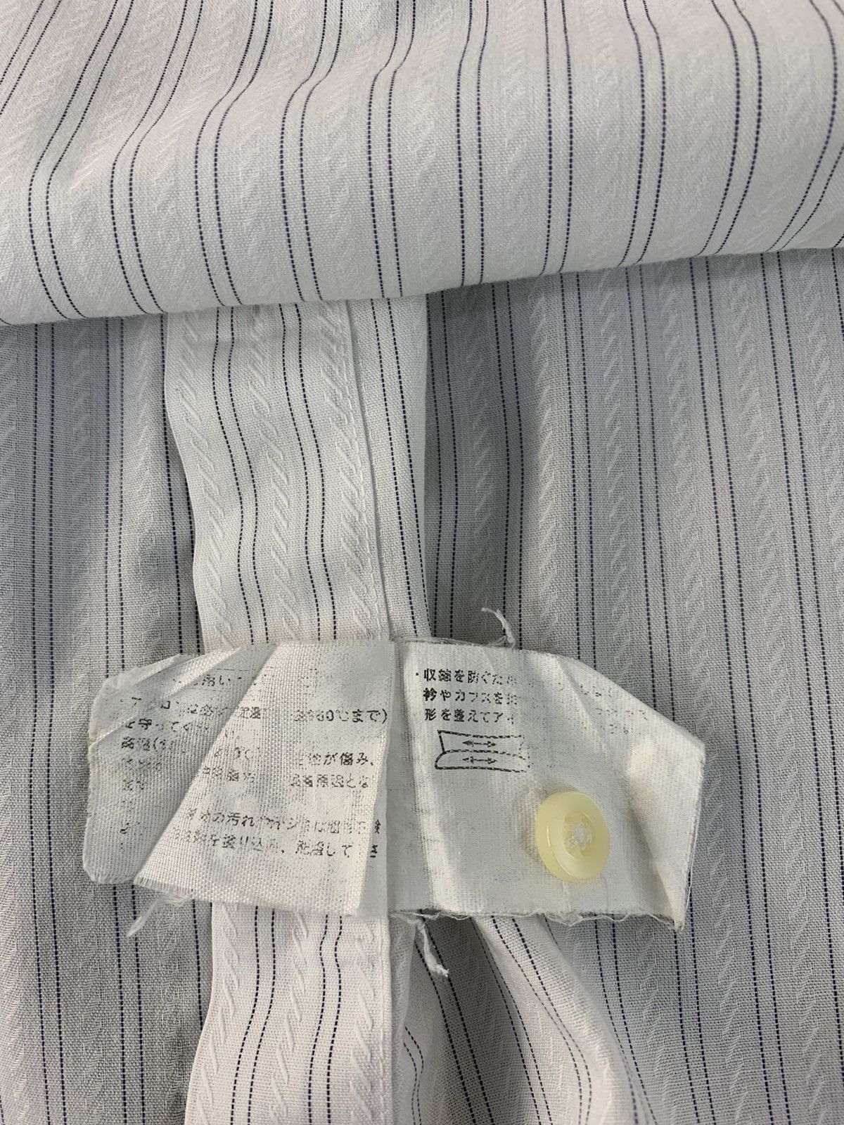 Kansai Yamamoto 90s Kansai Yamamoto Striped Casual Office Wear Cotton Blend Size US M / EU 48-50 / 2 - 10 Thumbnail