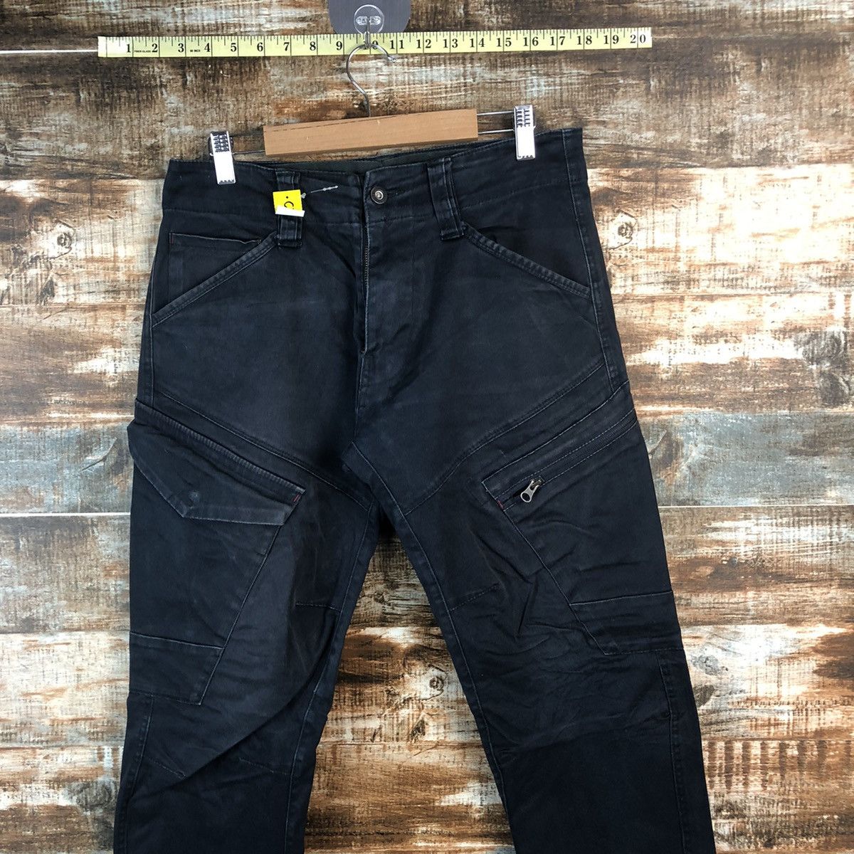 Japanese Brand DL Genba Dark Blue Cargo Multipocket Pants #C716 Size US 28 / EU 44 - 2 Thumbnail