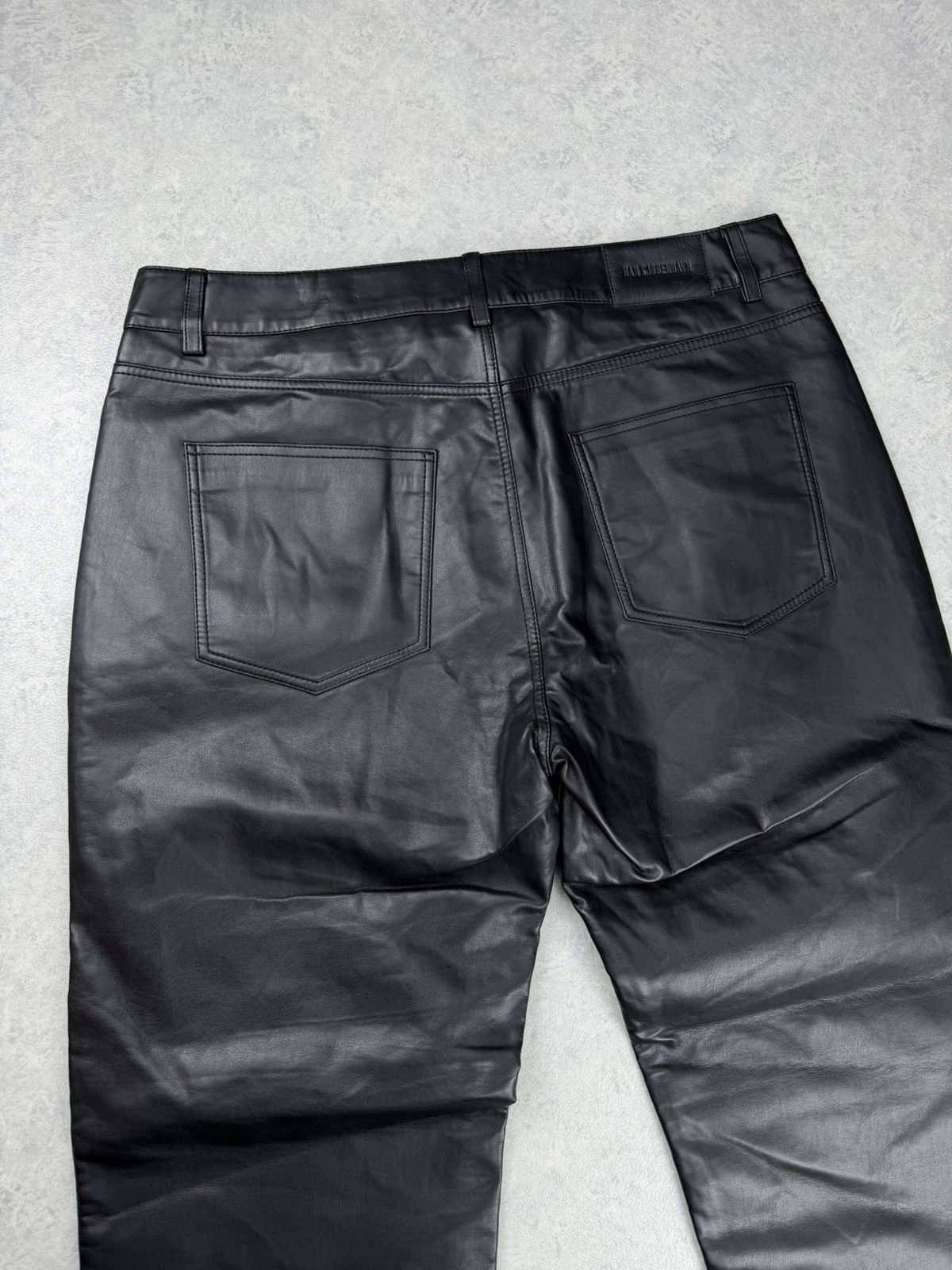 Han Kjobenhavn Han Kjobenhavn Faux Leather Tapered Zip Trousers Pants 52 Size US 34 / EU 50 - 8 Thumbnail
