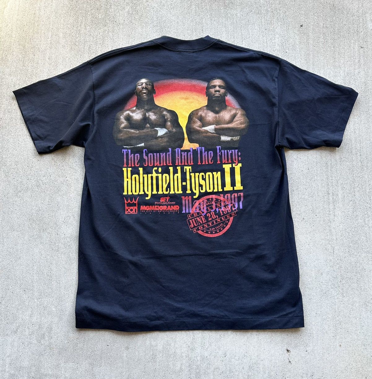 Vintage Vintage Mike Tyson T Shirt 90s Holyfield Boxing Xl 90s 