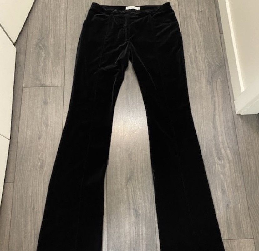Altuzarra Altuzarra Black Velvet Boot Cut Pants NWOT Size 30" / US 8 / IT 44 - 1 Thumbnail