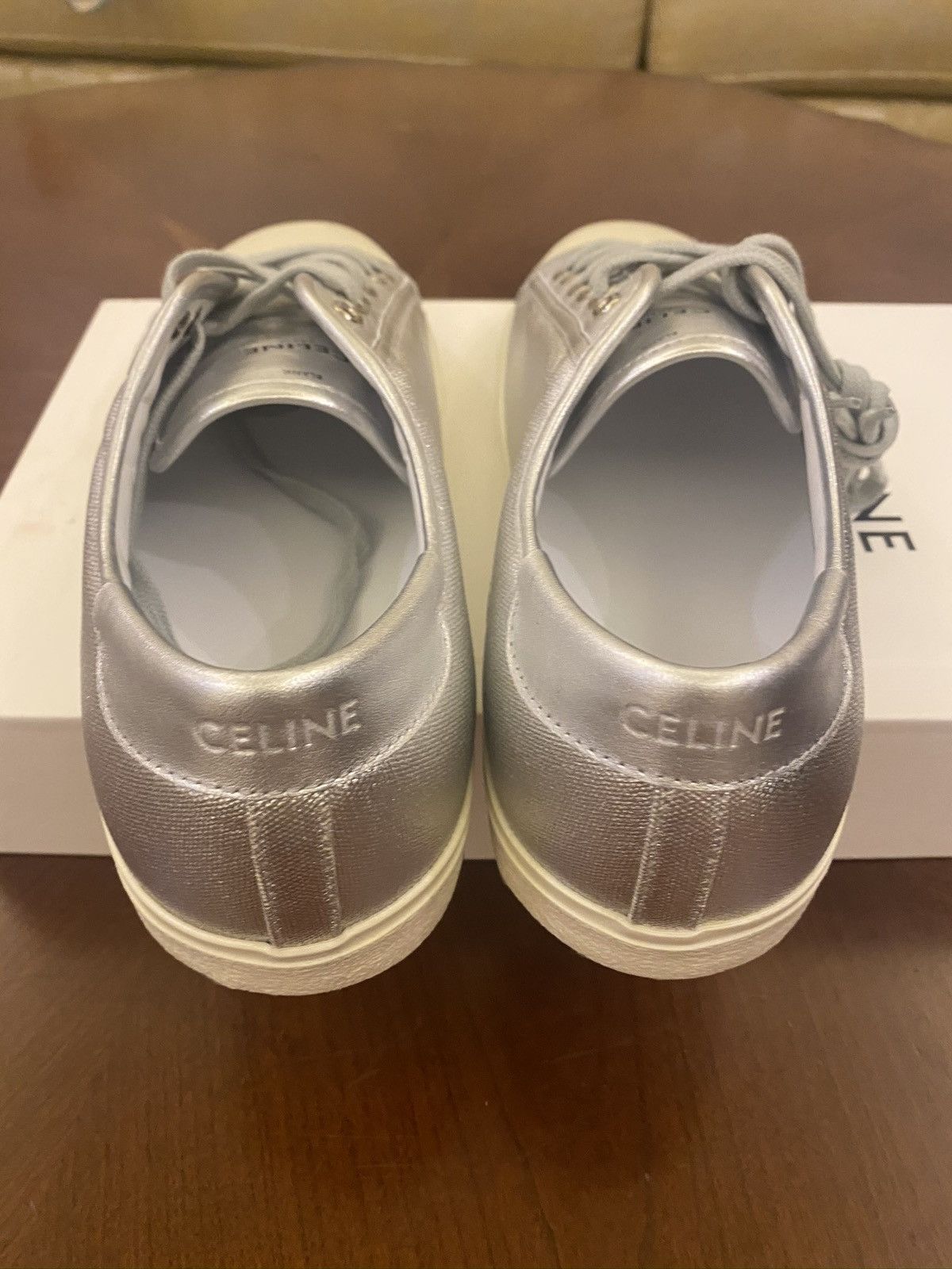 Celine × Hedi Slimane Silver low-top sneaker Size US 8 / EU 41 - 4 Thumbnail