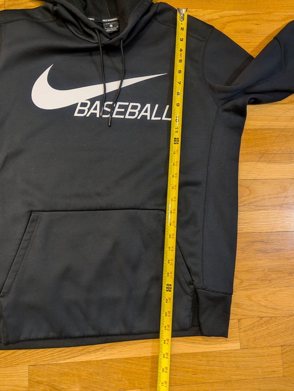 Nike Nike Baseball Hoodie Sweatshirt Large - black w white logo Size US L / EU 52-54 / 3 - 8 Thumbnail