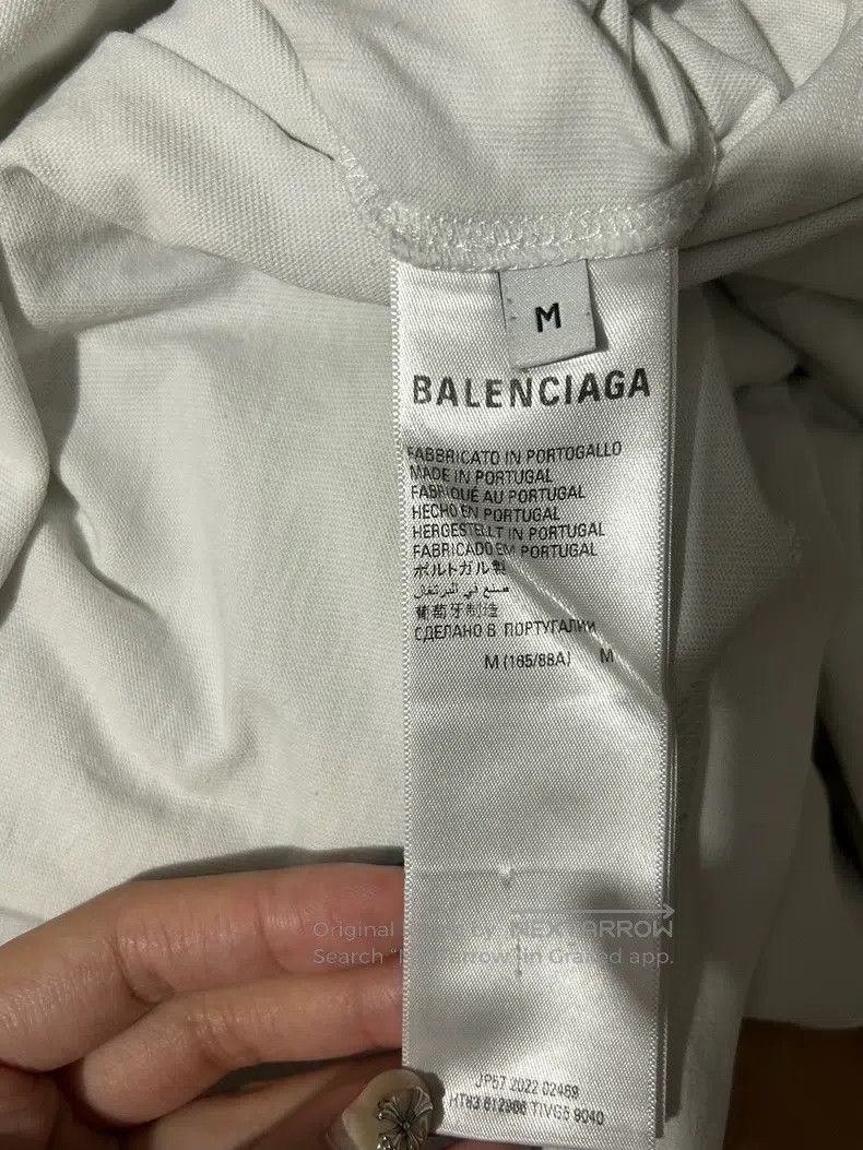 Balenciaga Balenciaga White Logo Short Sleeve T-Shirt Size US M / EU 48-50 / 2 - 4 Thumbnail