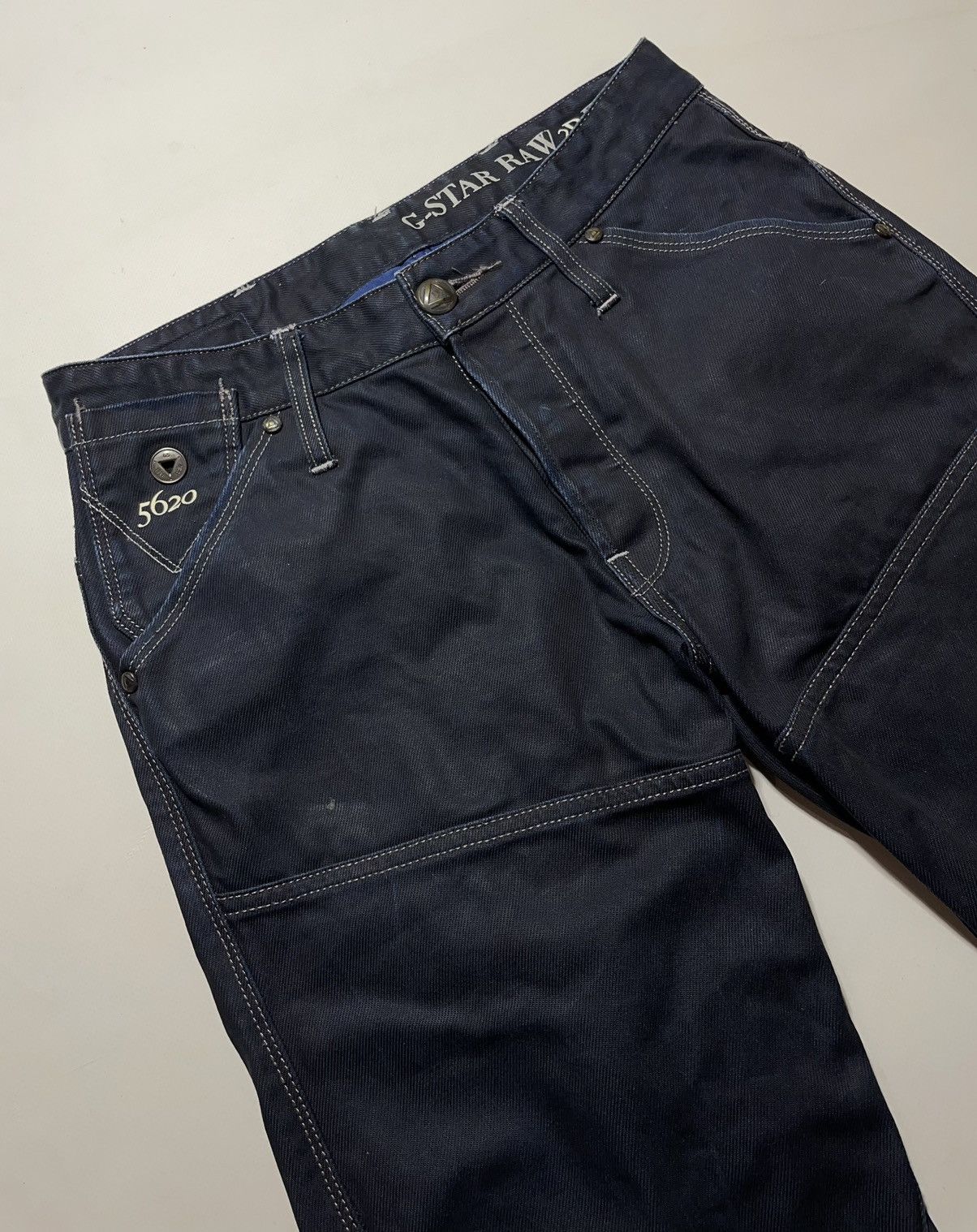 G-Star G-Star Raw Motor 5620 Tapered Embro Jeans Size US 28 / EU 44 - 4 Thumbnail