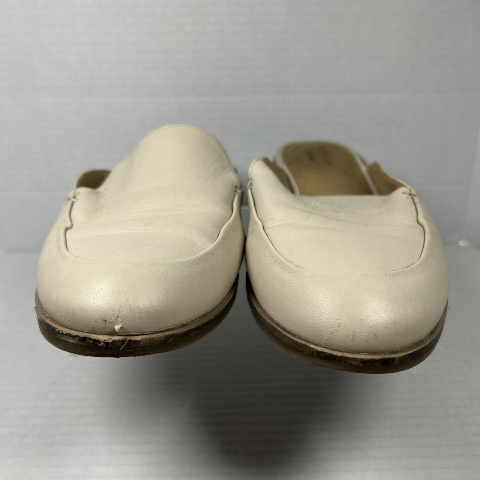Clarks CLARKS COLLEC Comfort Cream Leather Slip-On Women Sz 7.5 Size US 9 / IT 39 - 2 Thumbnail