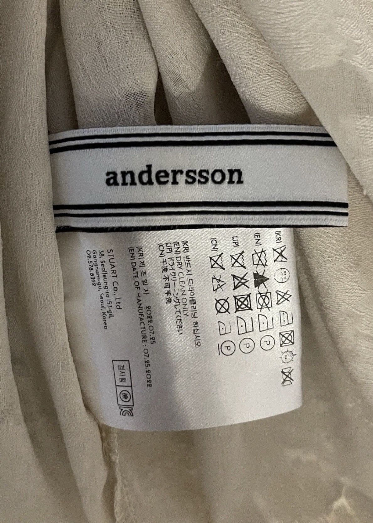 Andersson Bell Andersson Bell Off-White Bali Shirt Size US L / EU 52-54 / 3 - 4 Thumbnail