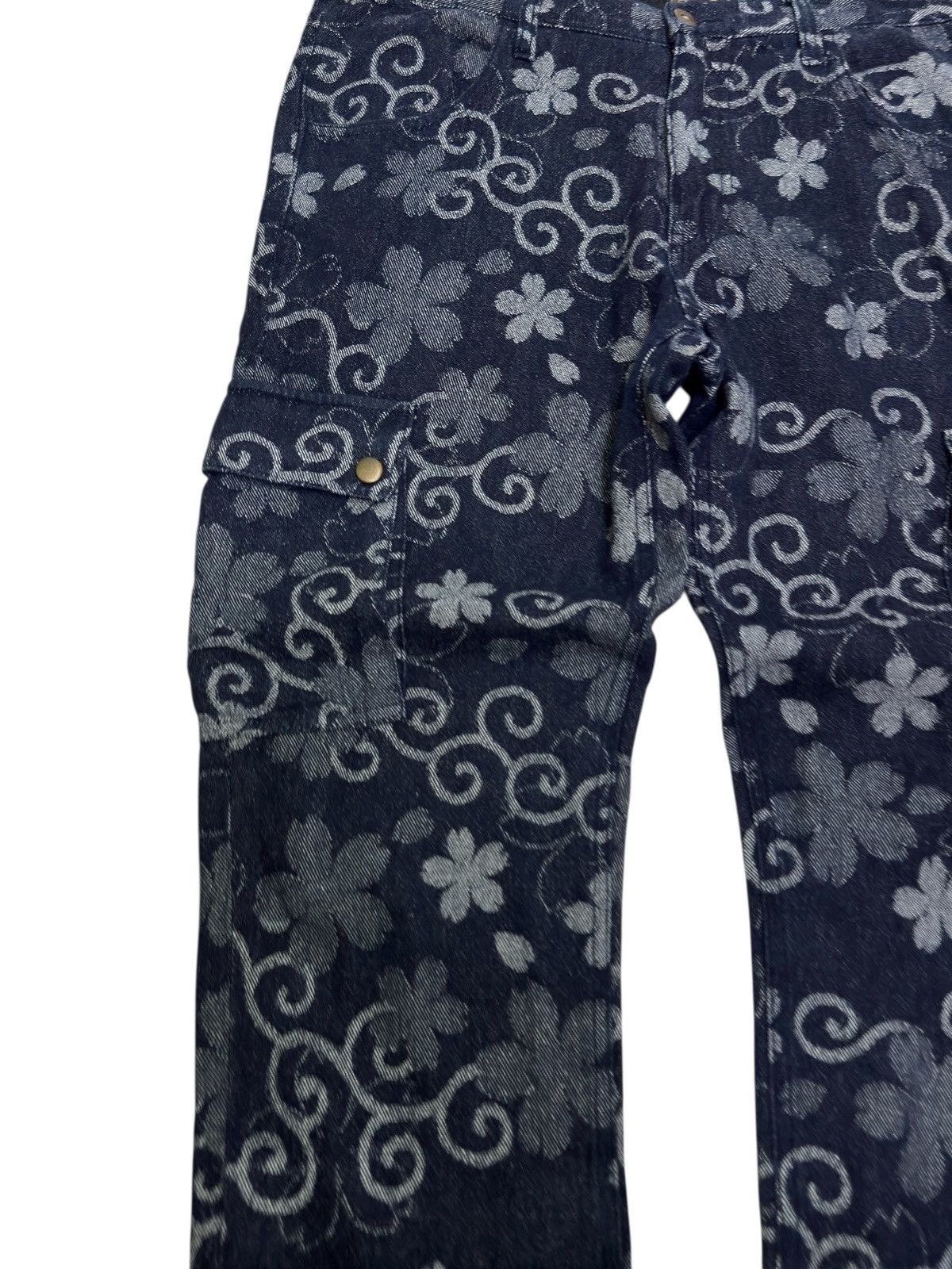 Karakuri Tamashii Japan Brand Cropped Utility Cargo Multi Pocket Streetwear Size US 33 - 7 Thumbnail