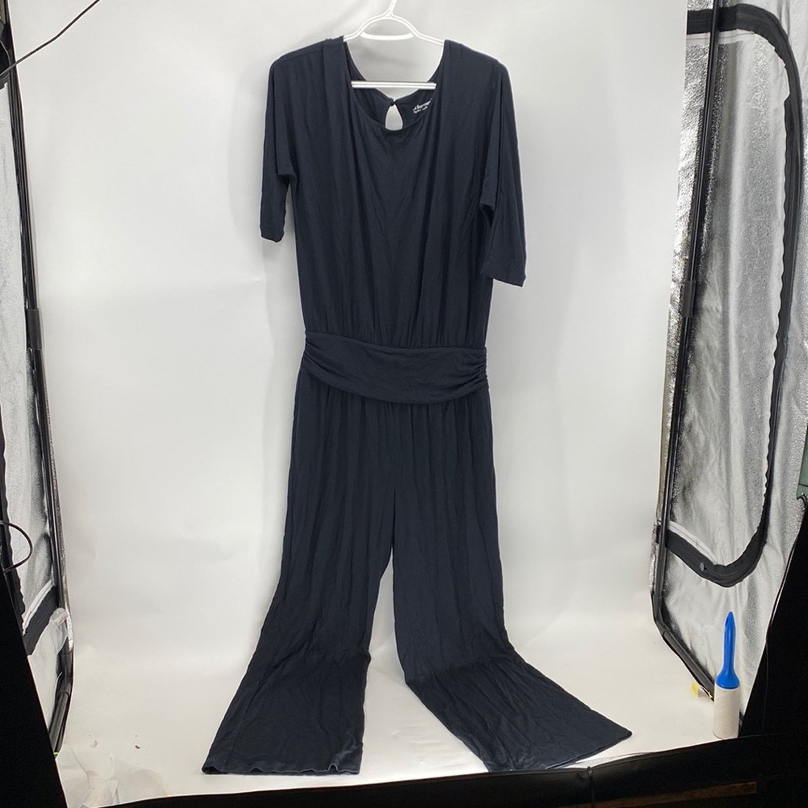 Soft Surroundings Soft Surroundings Charcoal black Jersey Knit Jumpsuit size s Size 27" / US 4 / IT 40 - 1 Thumbnail